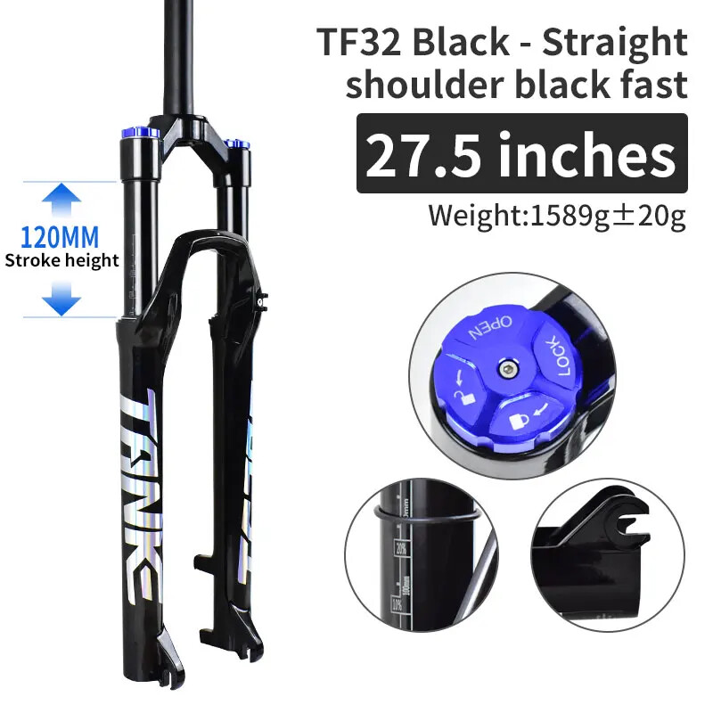 Mountain Bicycle Boost Suspension Air Fork 27.5/29Inch 120mm Travel Front Fork