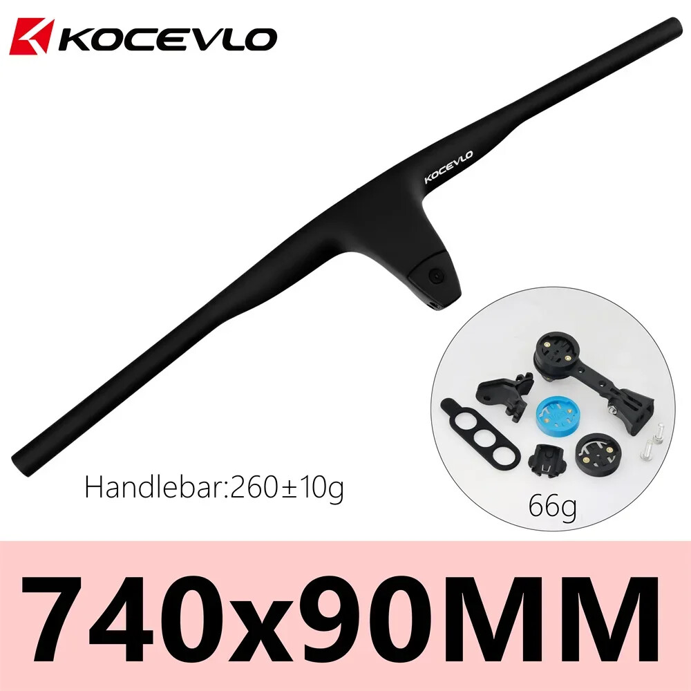 17° 50-90MM MTB Carbon Handlebar Efficient Integrated For MTB XC 740MM Riser Bar