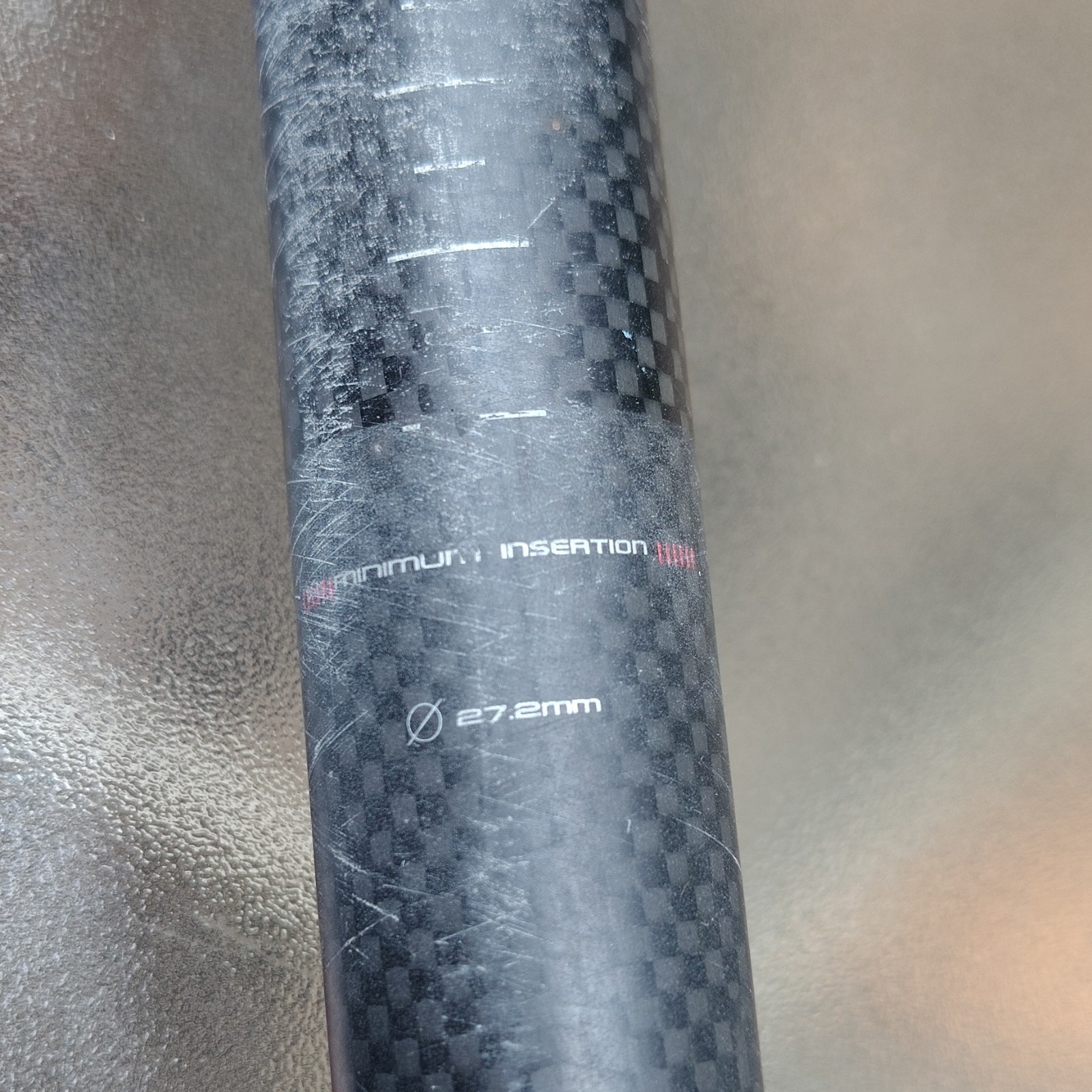 Specialized SBC Carbon Fiber 27.2mm Road Bike Plain Seatpost Black