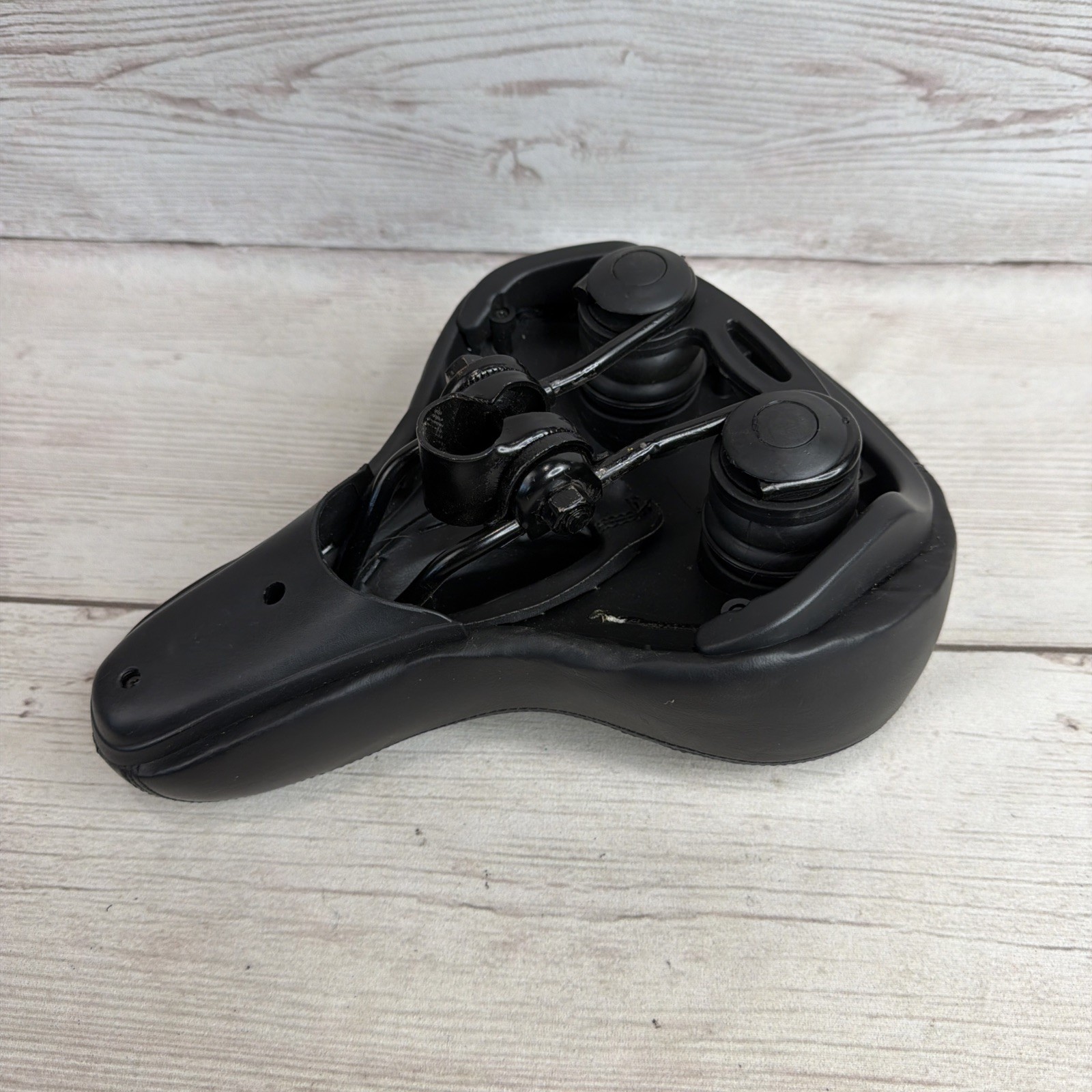 Comfort Wide Big Bum Soft E-bike Bicycle Saddle Seat Cushion Black VGC Free Ship