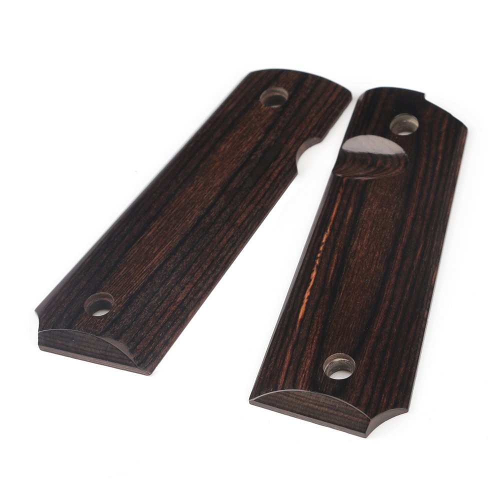Cool Hand 1911 Full Size High Polished Dymond Wood Grips Mahogany H1-S-M