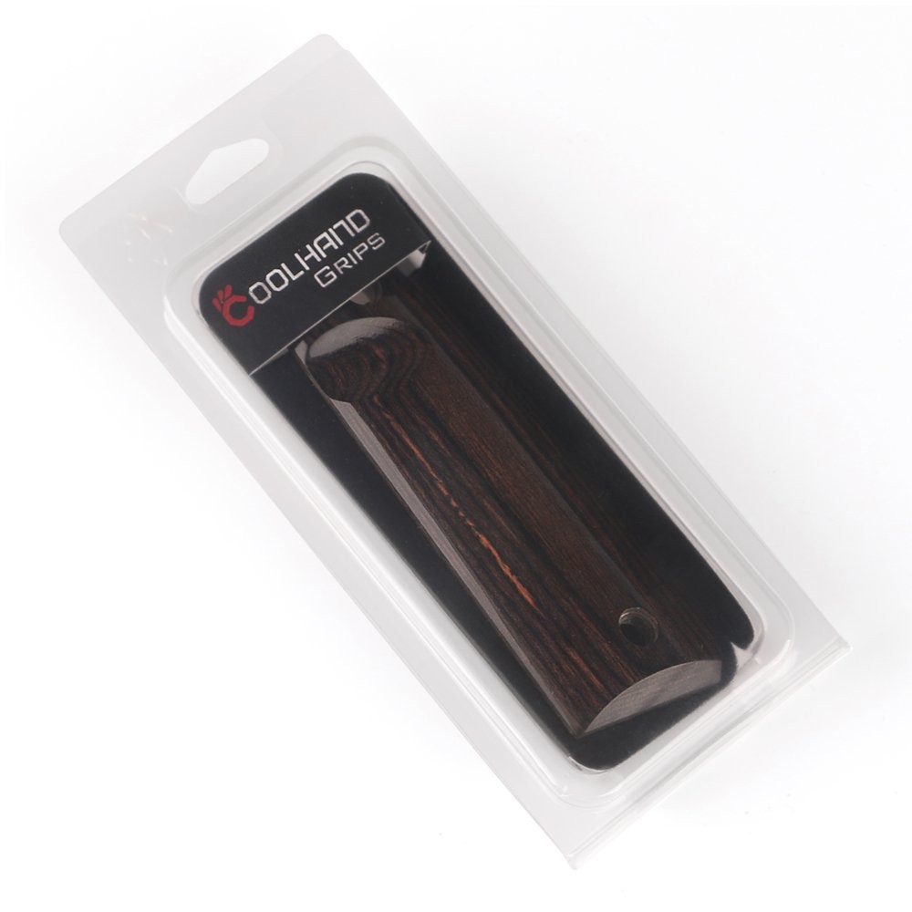 Cool Hand 1911 Full Size High Polished Dymond Wood Grips Mahogany H1-S-M