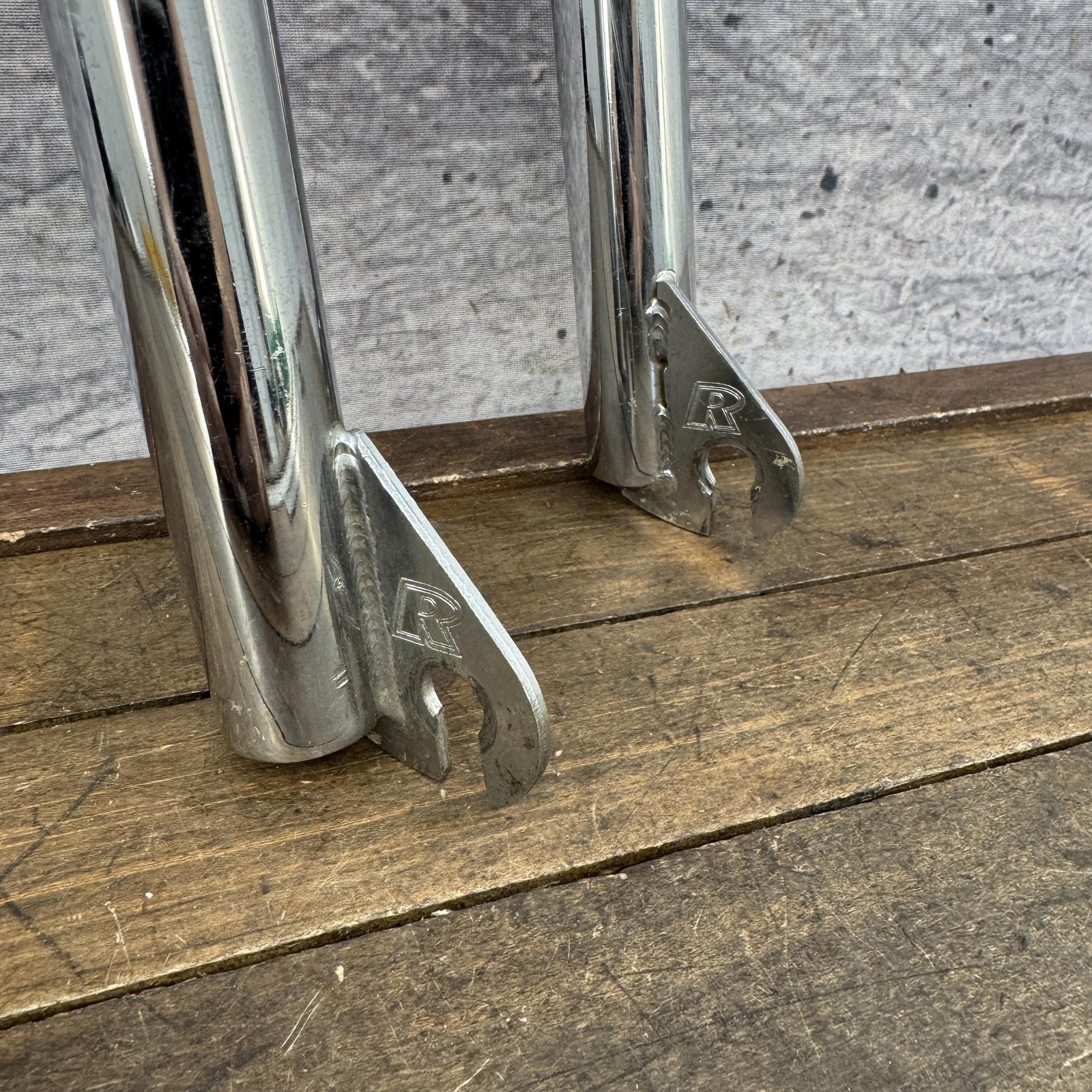Vintage Robinson BMX Fork 20in 1 1/8 Threadless Chrome Steel 10mm 3/8 1997 97