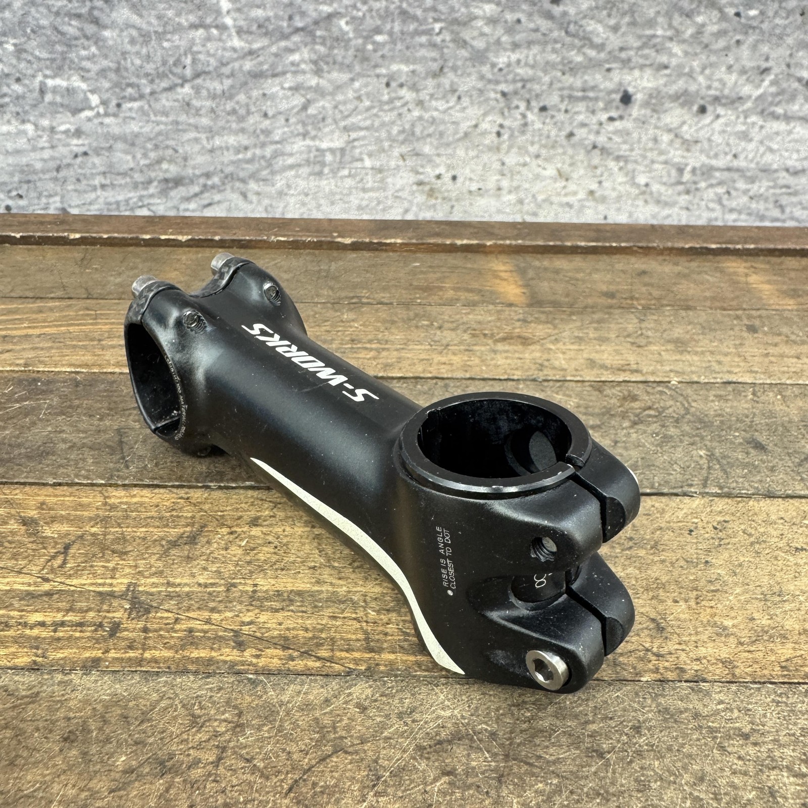 Specialized S-Works Bike Stem Carbon Faceplate Sworks 100 1 1/8 31.8 Sleeve