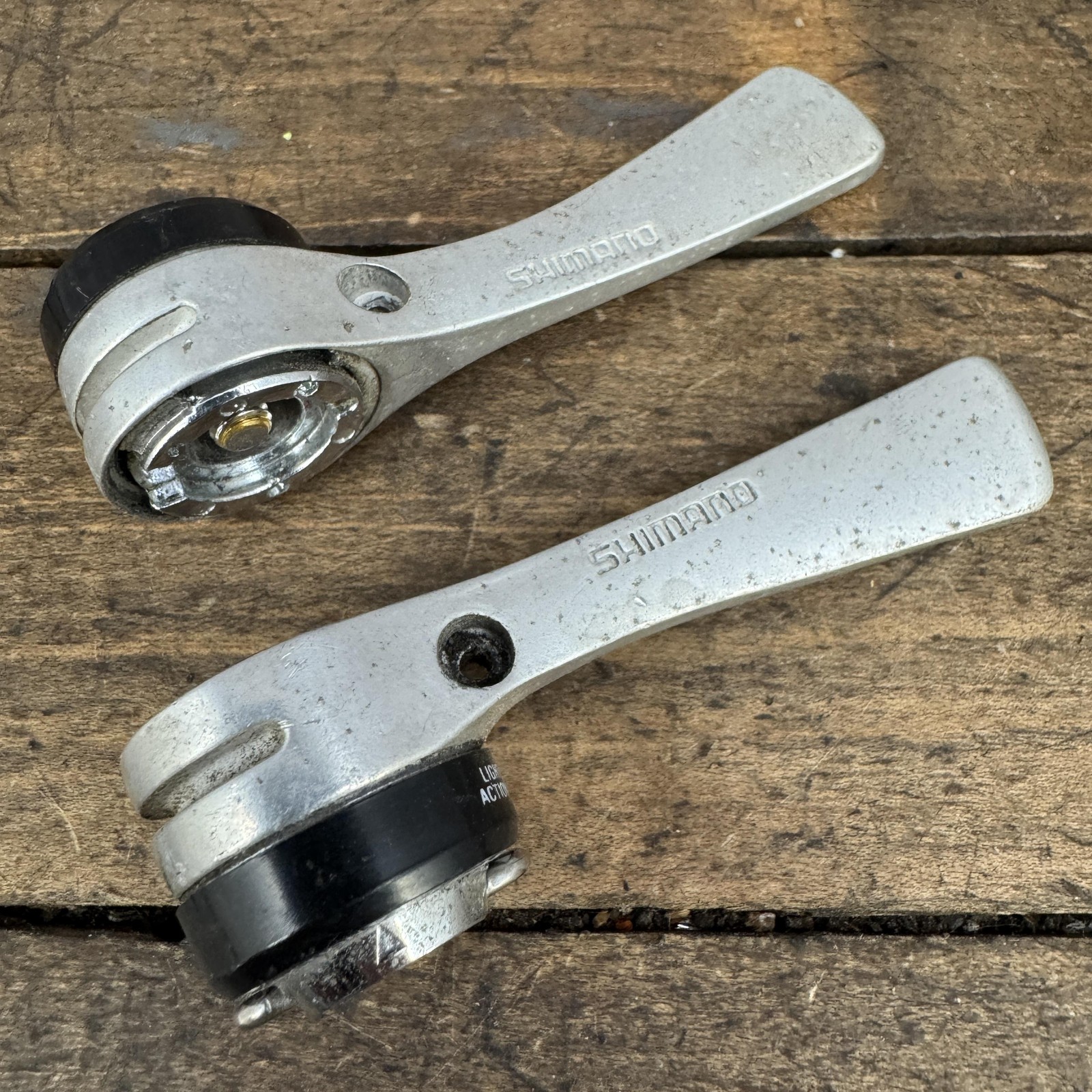 Vintage Shimano SL-S434 6 Speed Downtube Shifter Set Road Bike SIS 6s Silver