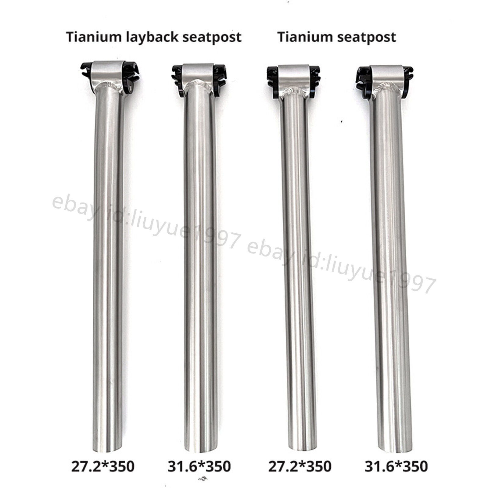 27.2 30.9 31.6 Titanium Bicycle Bike MTB Ti Setback Seatpost * 350/400 mm