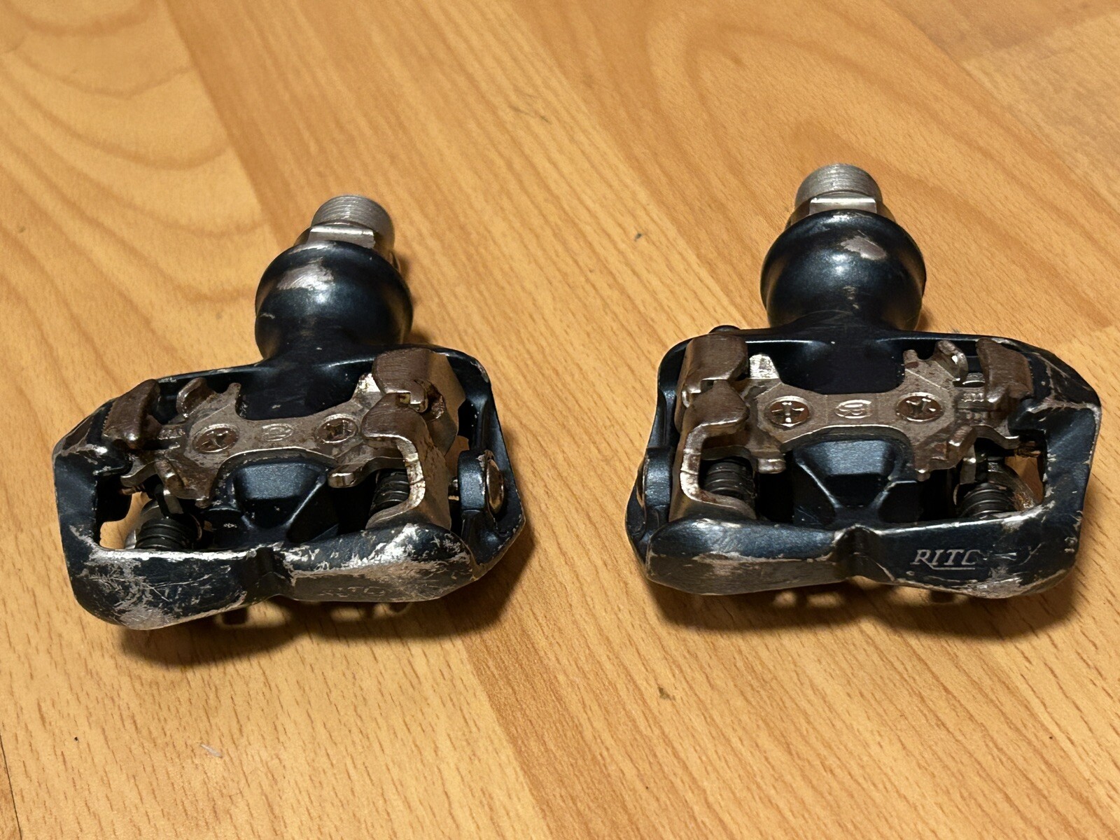 Vintage 90s RITCHEY Logic Clipless SPD Pedals 324 Grams MTB Gravel Retro 9/16″