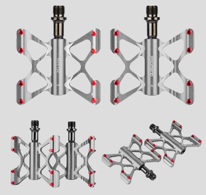 Promend MTB Road Bike Ultralight Aluminum Pedals Bicycle Flat Pedal 3 Bearings