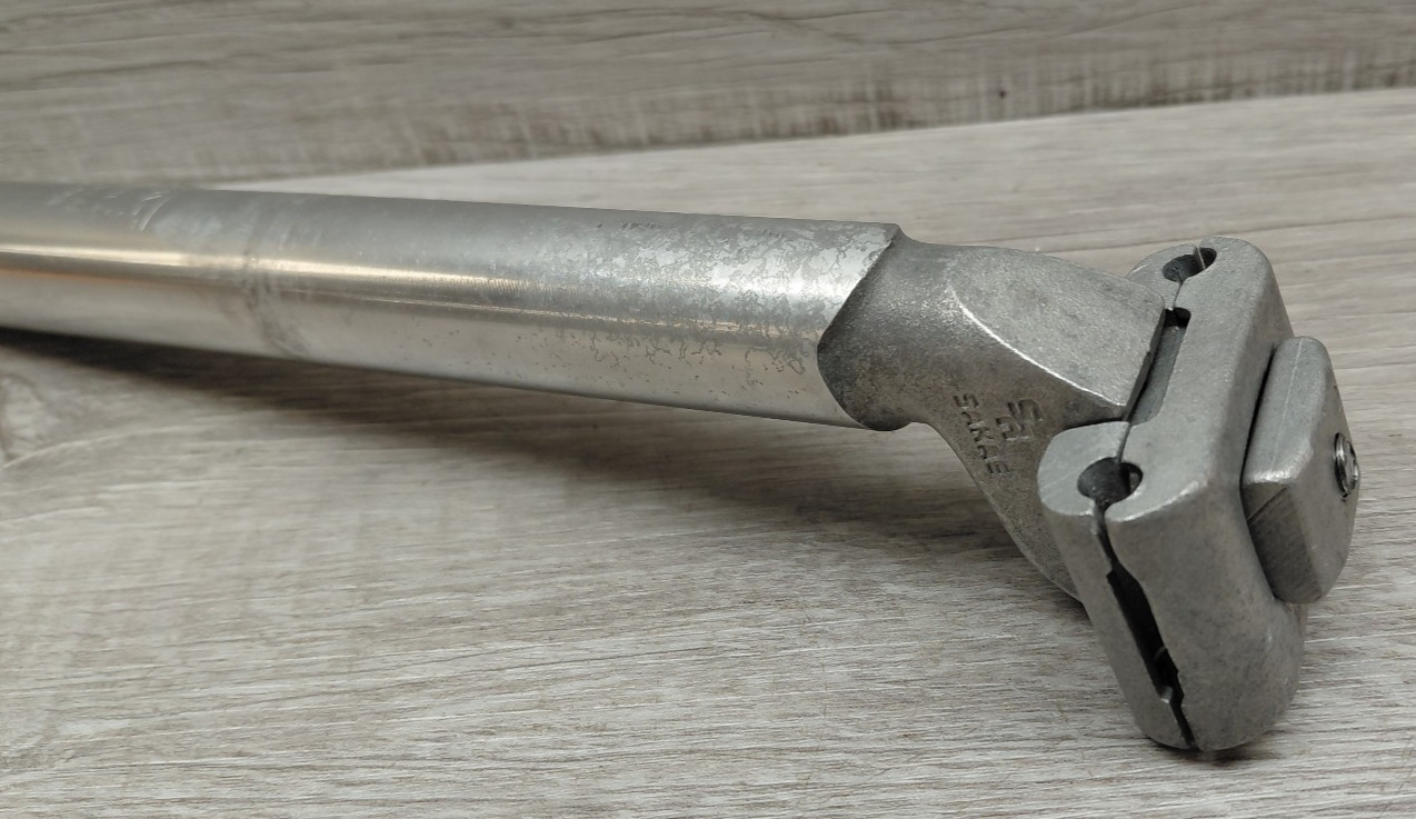 Vintage Sakae SR 1- Bolt Alloy Seatpost 27.2 mm Silver Road , Touring Bike
