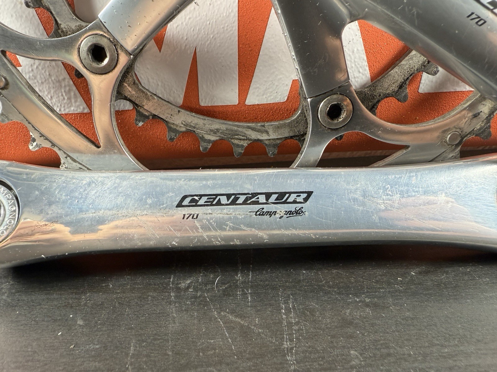 Campagnolo Centaur 10 Speed Double Crankset 53-39 Tooth Silver 170 #11