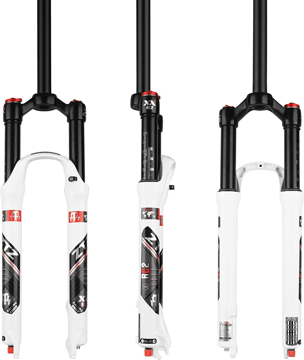 ZTZ MTB Air Suspension Fork Fit for 26/27.5/29 inch Mountain Bike, QR 9mm, XC/AM