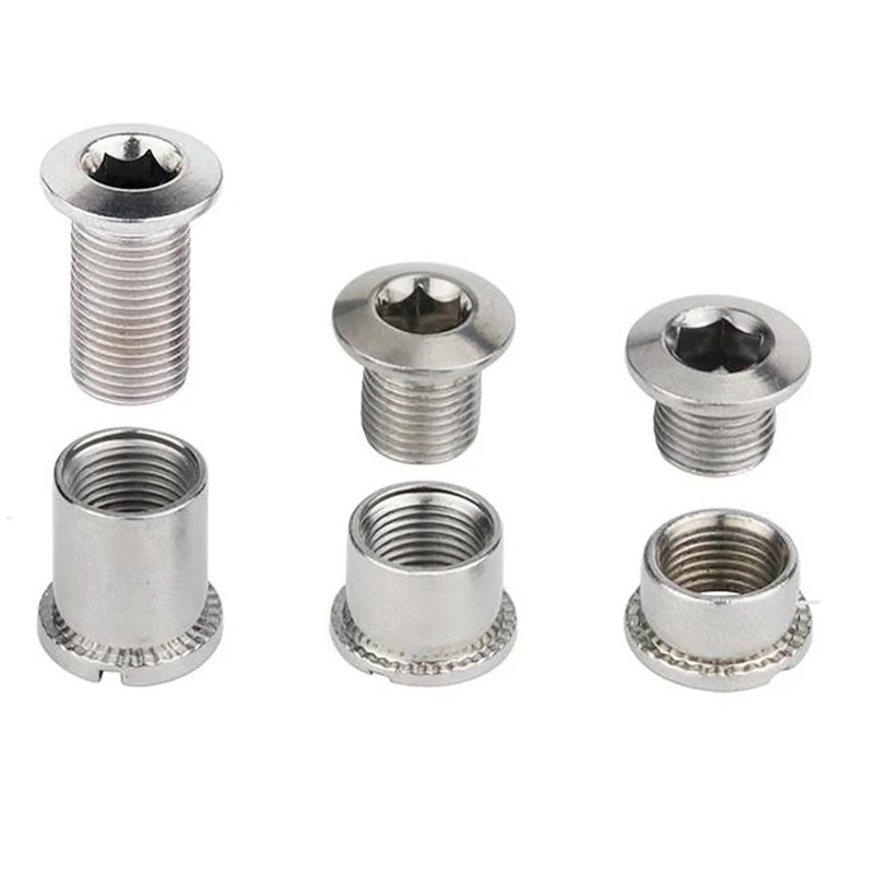Bike Chainring Bolts M8 Screws 5/20Pcs MTB Road Crankset Single Double Triple