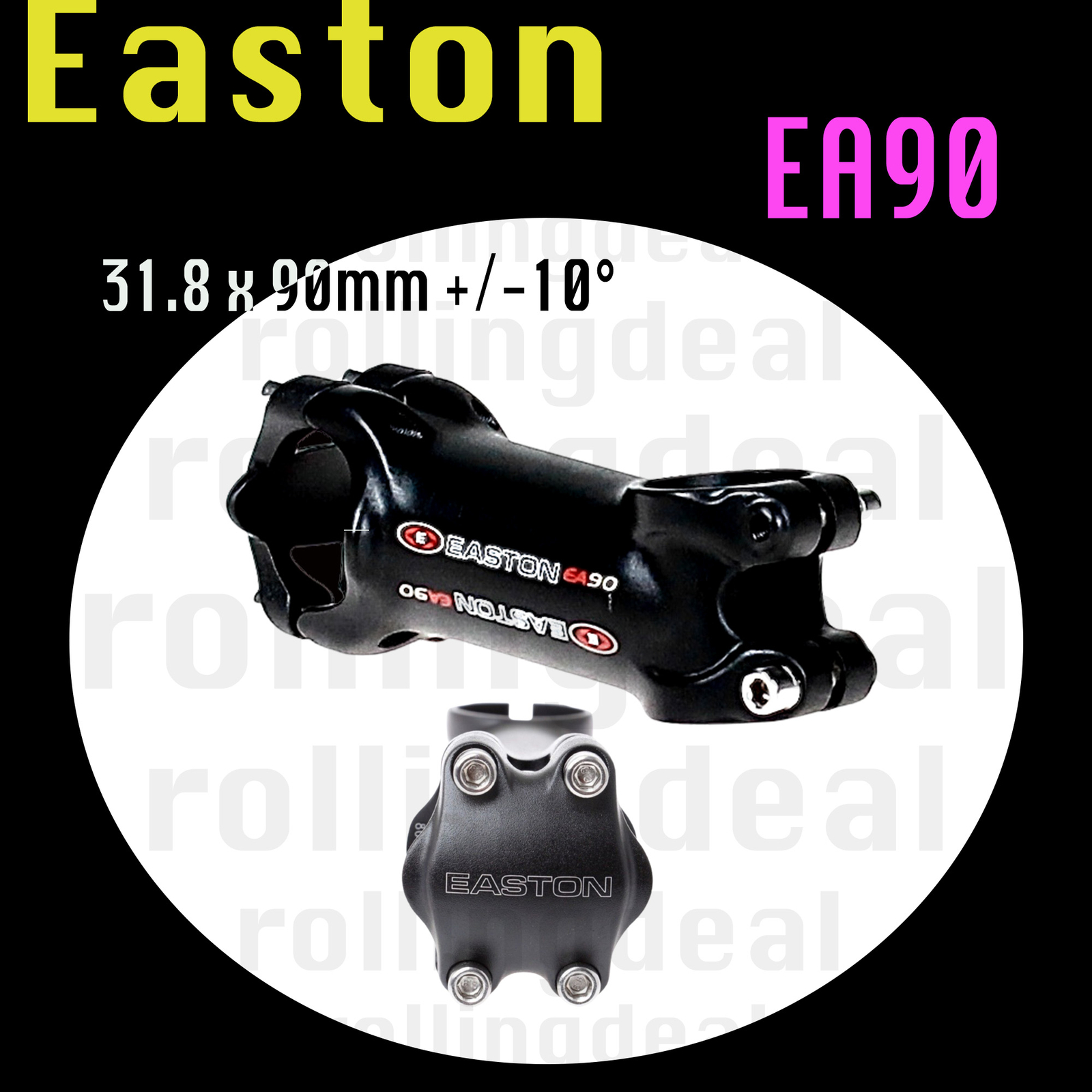 NEW Easton EA90 31.8 x 90mm +/-10° Stem 1-1/8 inch Road Bike MTB