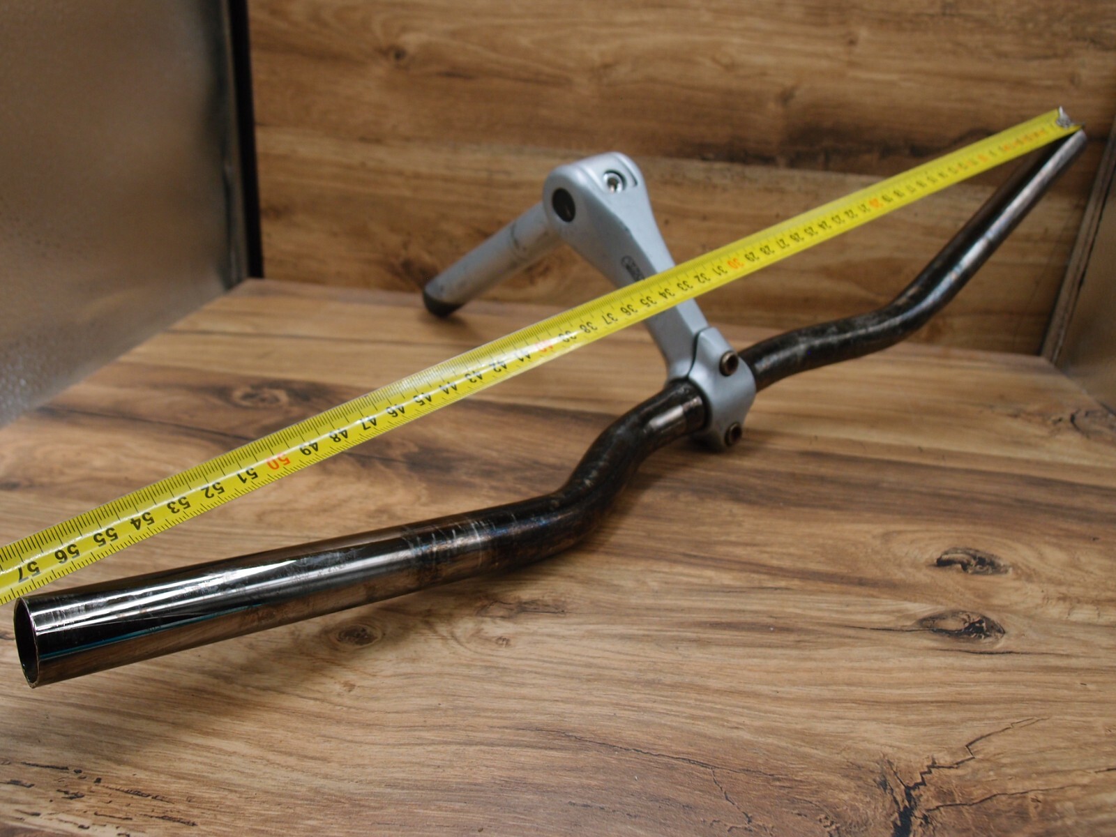 1998 steel riser handlebar Schauff + adjustable quill stem Tattoo Kalloy 25.4 mm