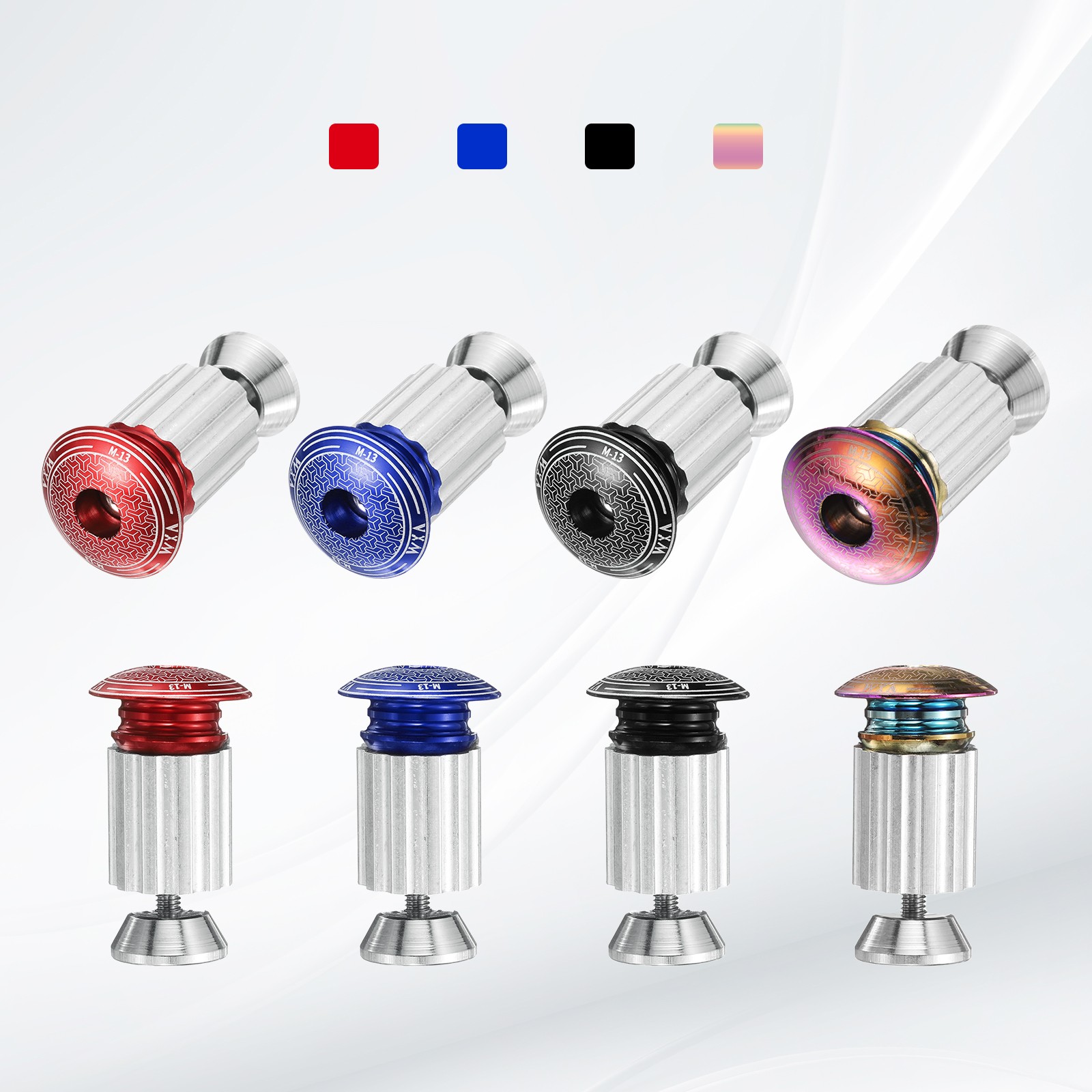 Bar End Plugs Aluminum Handlebar End Caps 0.6oz Bike Handlebar Plugs Colorful