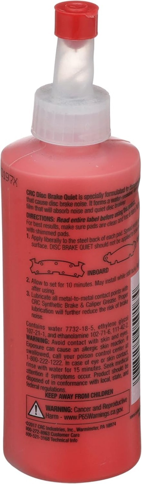 4 Fl Oz Brake Quiet for Front Disc Pads High-Temperature Noise Reduction