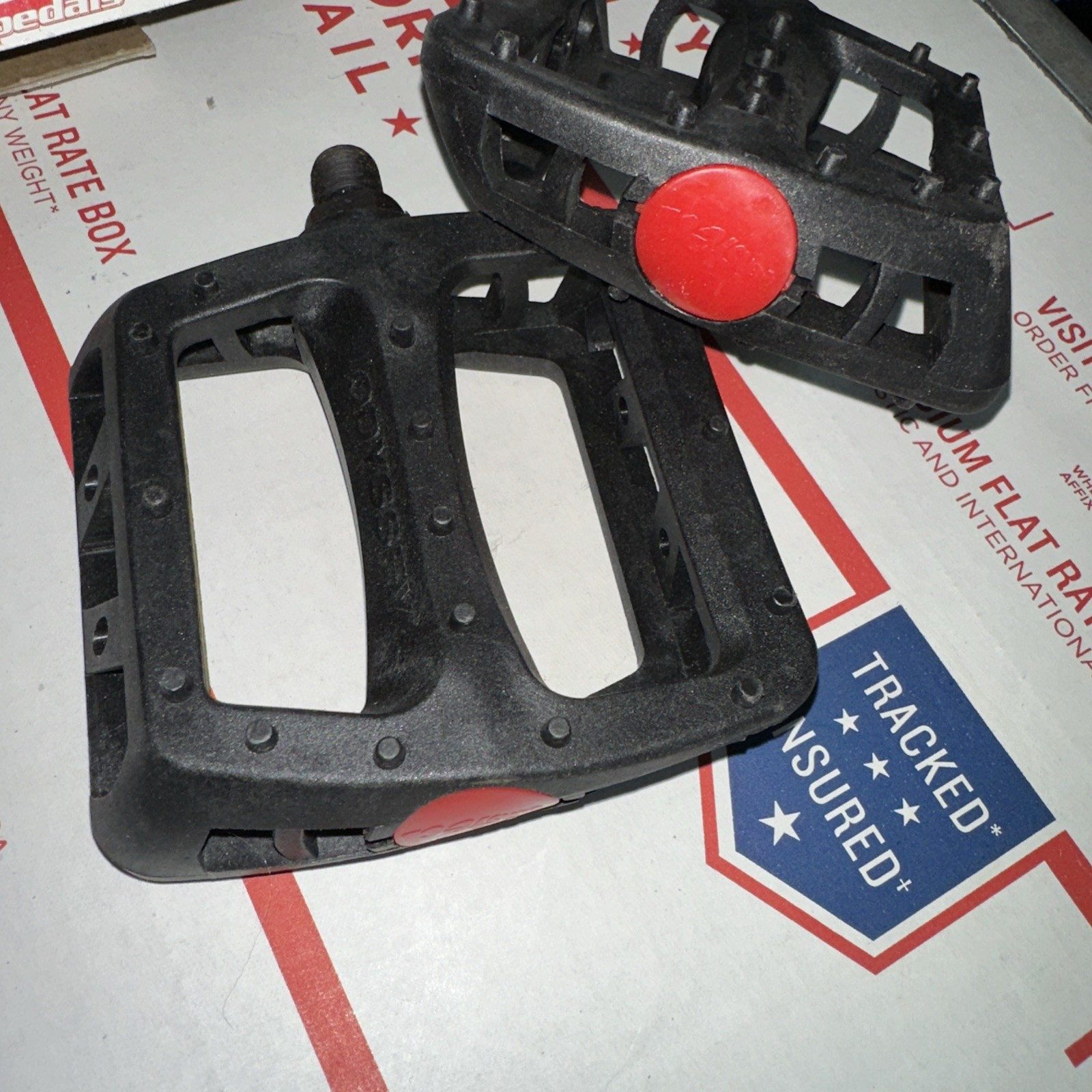 Odyssey Twisted PC Pedals – Platform, Composite/Plastic, 1/2 Black