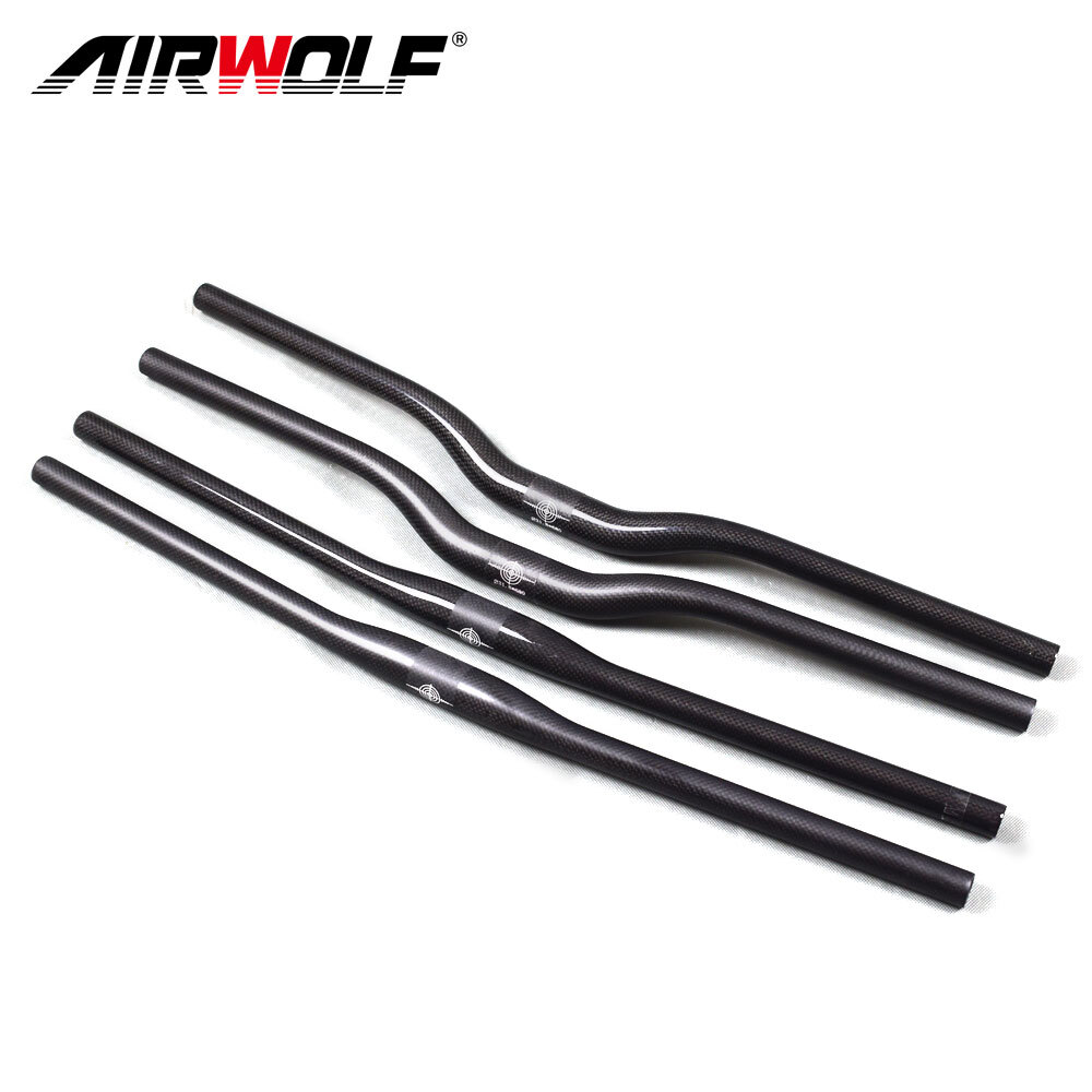 Carbon Fiber Bicycle Riser/Flat bar 31.8mm MTB Mountain Road Bike Handlebar 3K