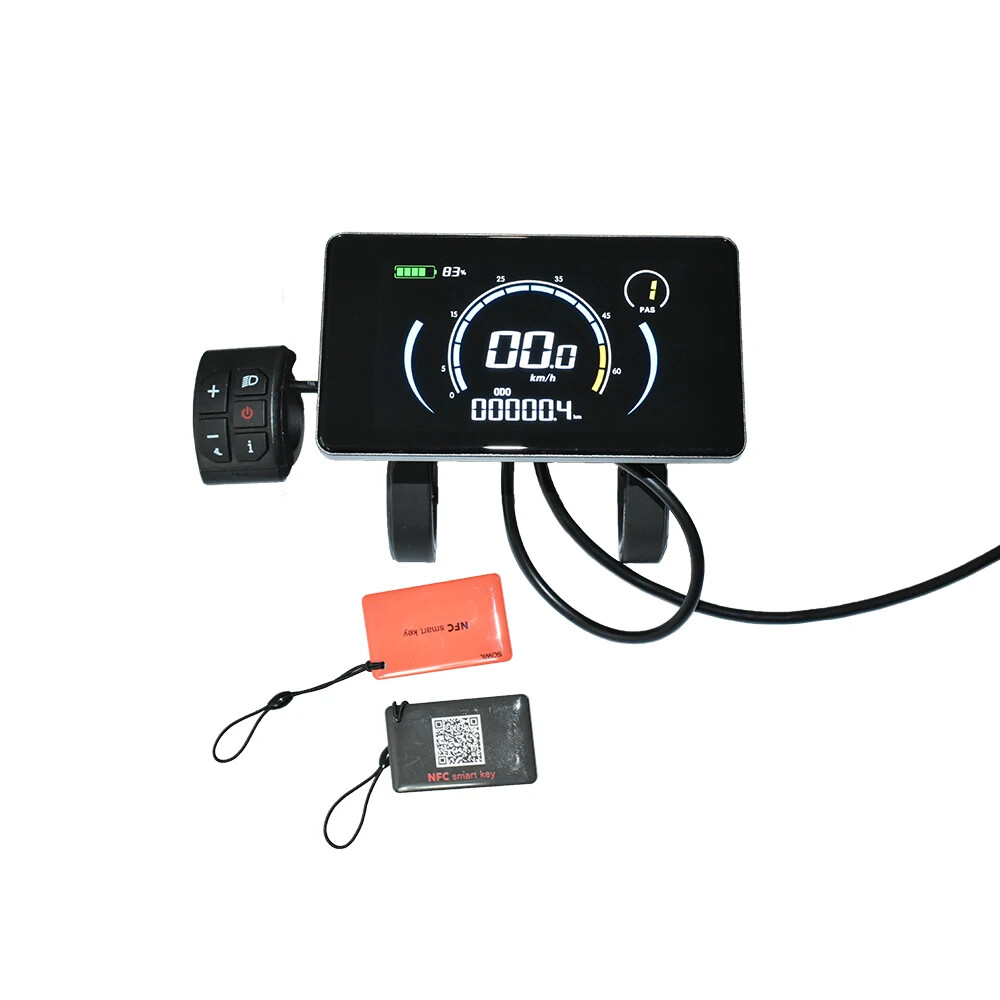 Electric Bike Meter SRM808X LCD Display Lithium 2 Protocol 24V 36V 48V 60V 72V