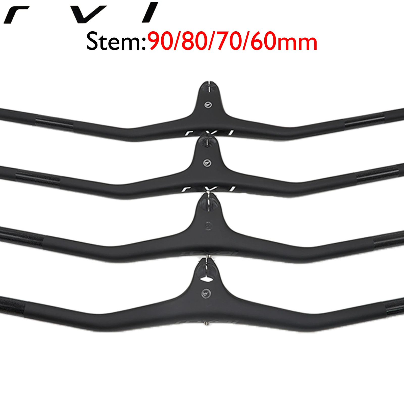 MTB Integrated 740mm Handlebar 28.6mm 1/8 Degrees Carbon Flat Riser Handlebar