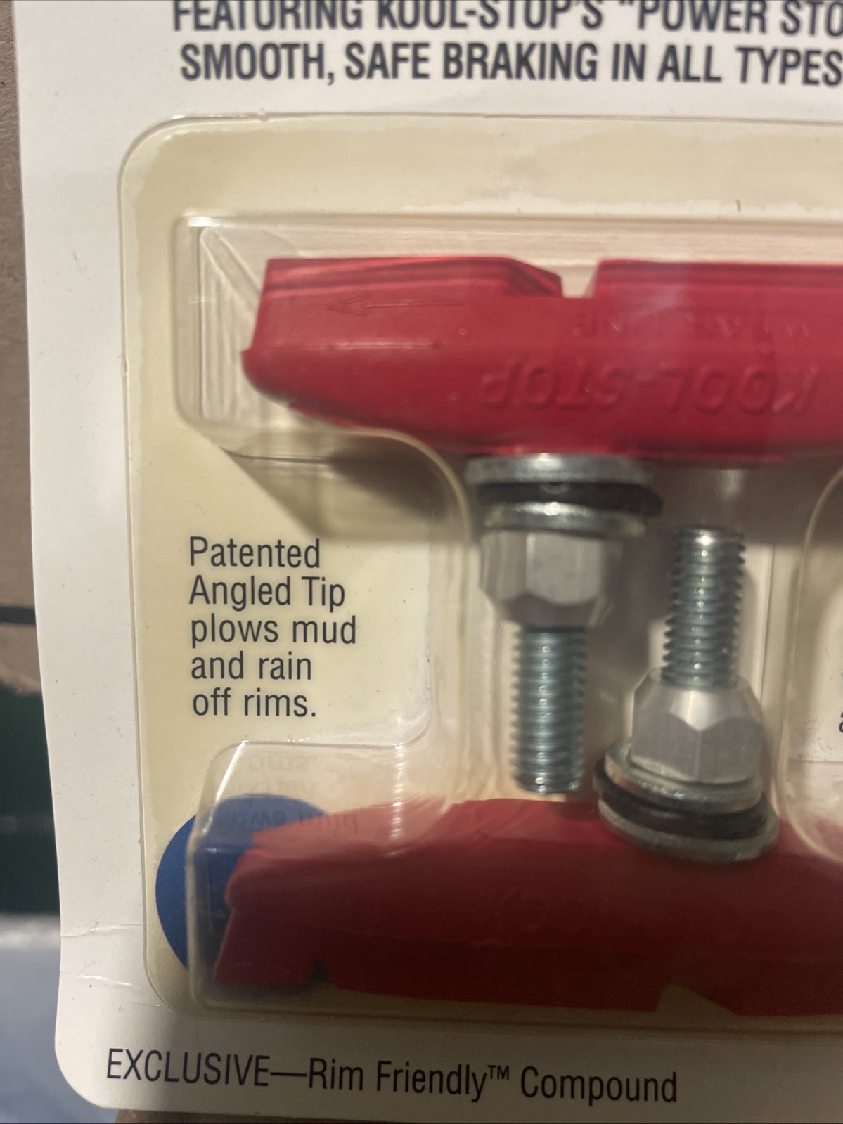 2 Sets Kool Stop Eagle-Claw 4 Pads, Threaded – Salmon