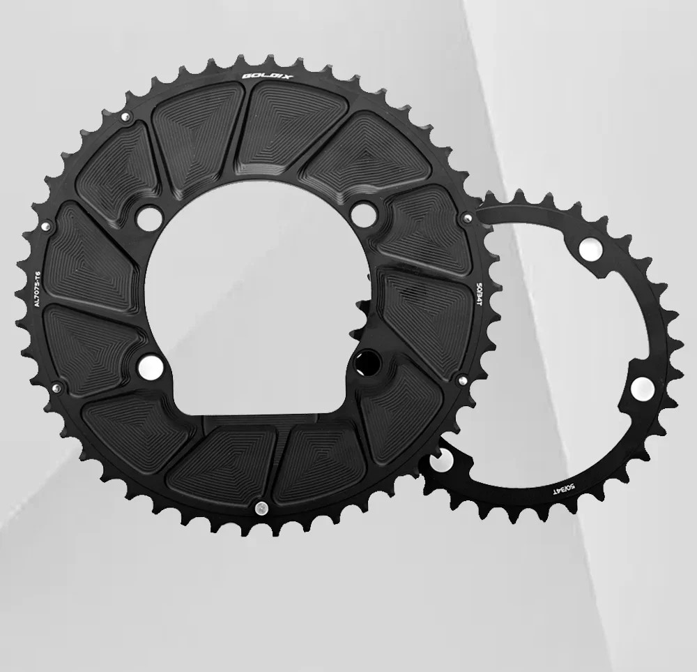 110BCD 2X Double Chainring AERO Sprocket for 11Speed 12Speed 4 BOLT Chainring