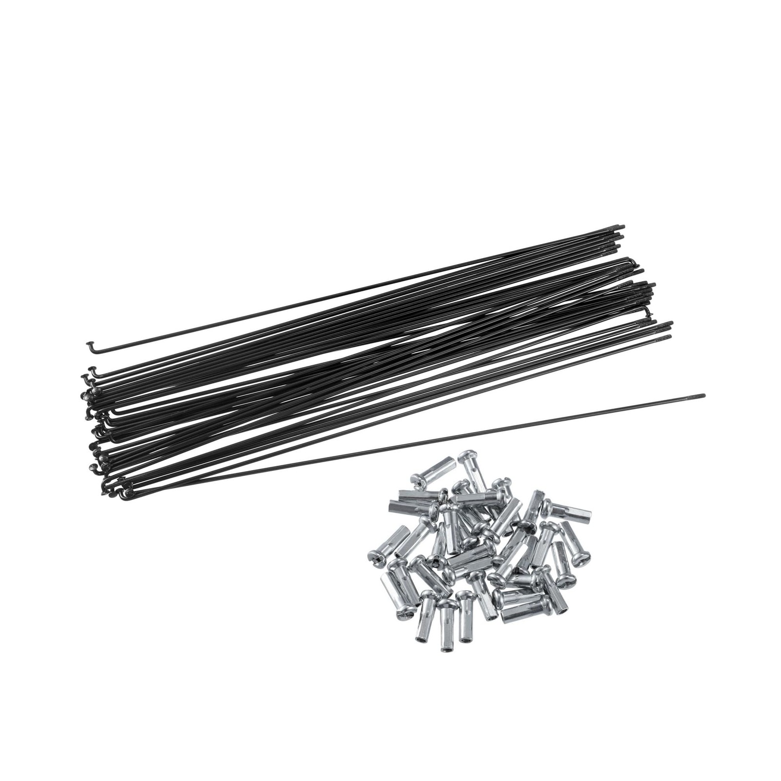 40 Pcs Bicycle Steel Spokes 14G Bike Spoke 268mm Length Wheel Wire Nipple