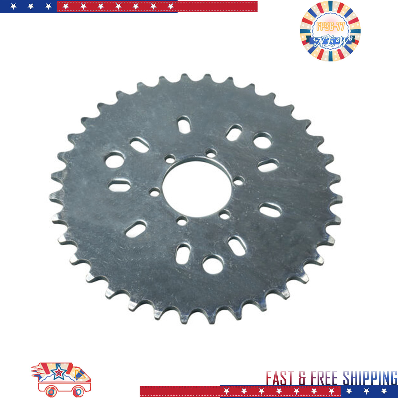 36 Tooth Wheel Sprocket Fits Fit 415 chain 80cc Motorized Gas Cycle Bicycle
