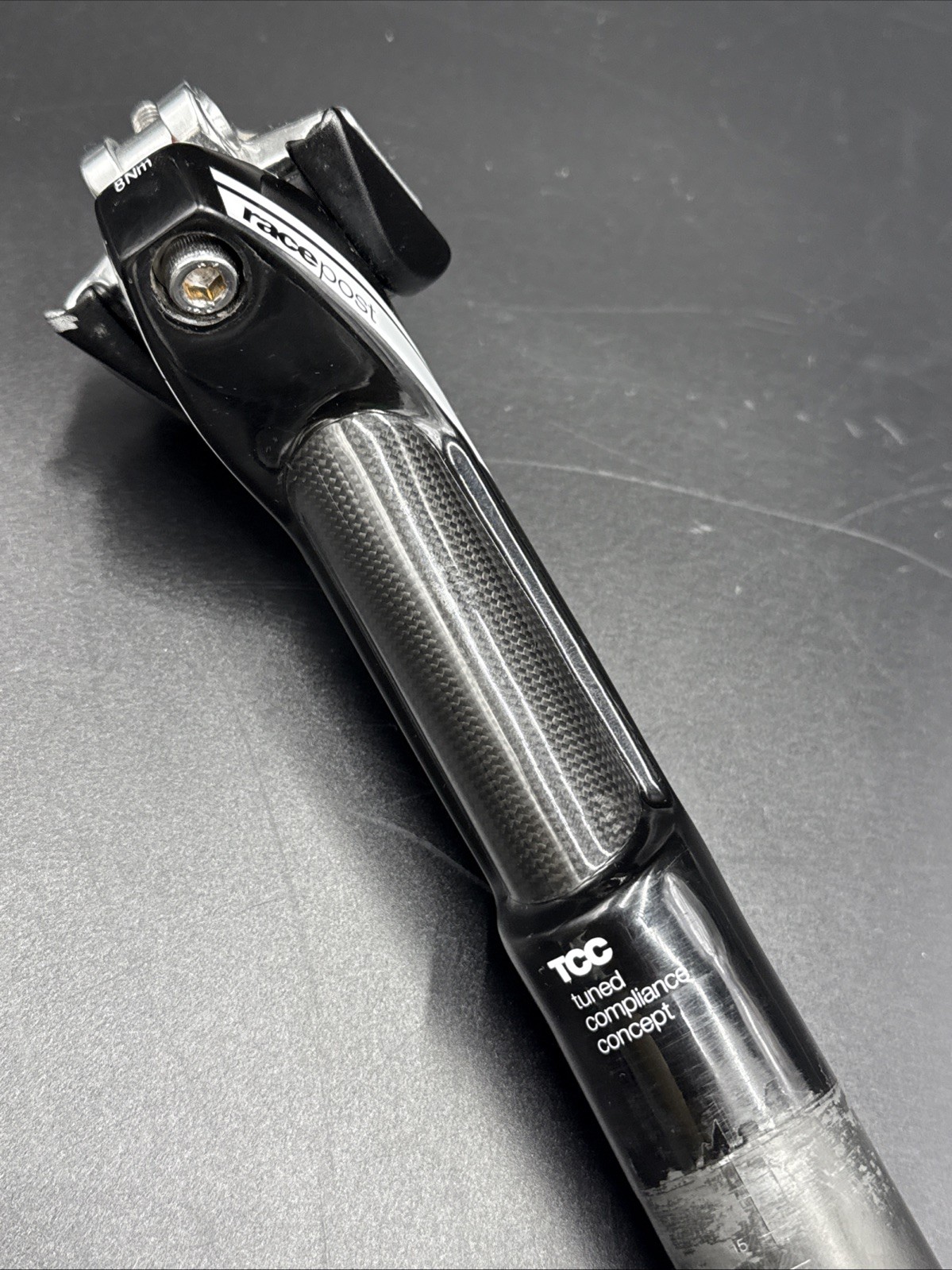 BMC RacePost 31.6mm TCC 340mm Carbon Seat Post 10mm Offset Tuned Compliance