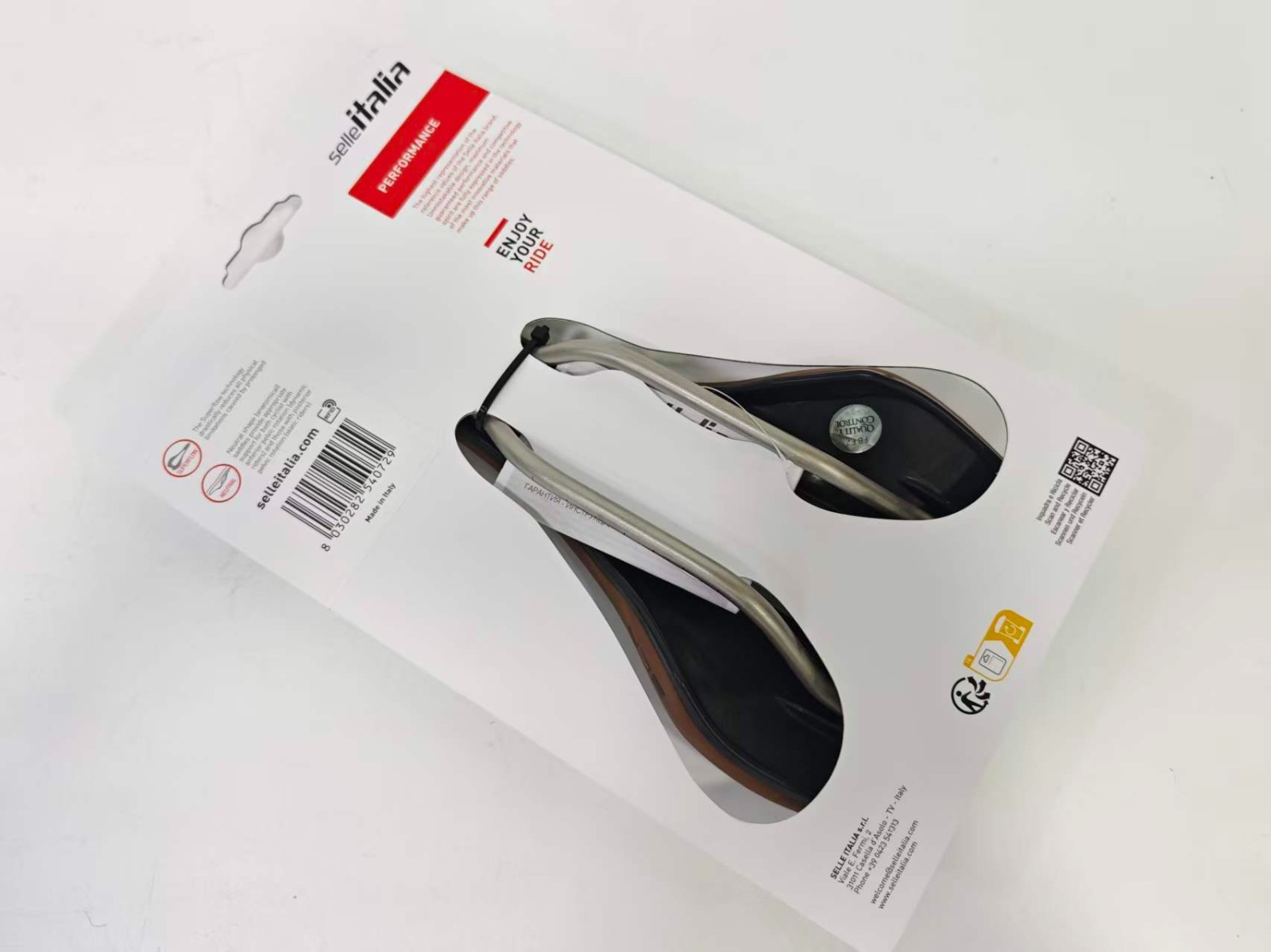 Selle Italia SLR Boost Gravel Ti316 Superflow S3 (130x248mm) Saddle (Brown)