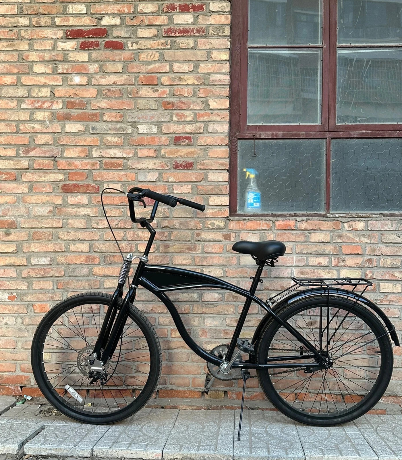 JZsports 1″ Threaded 26″ Dual Springer Bicycke Fork – Cruiser Chopper Bicycle