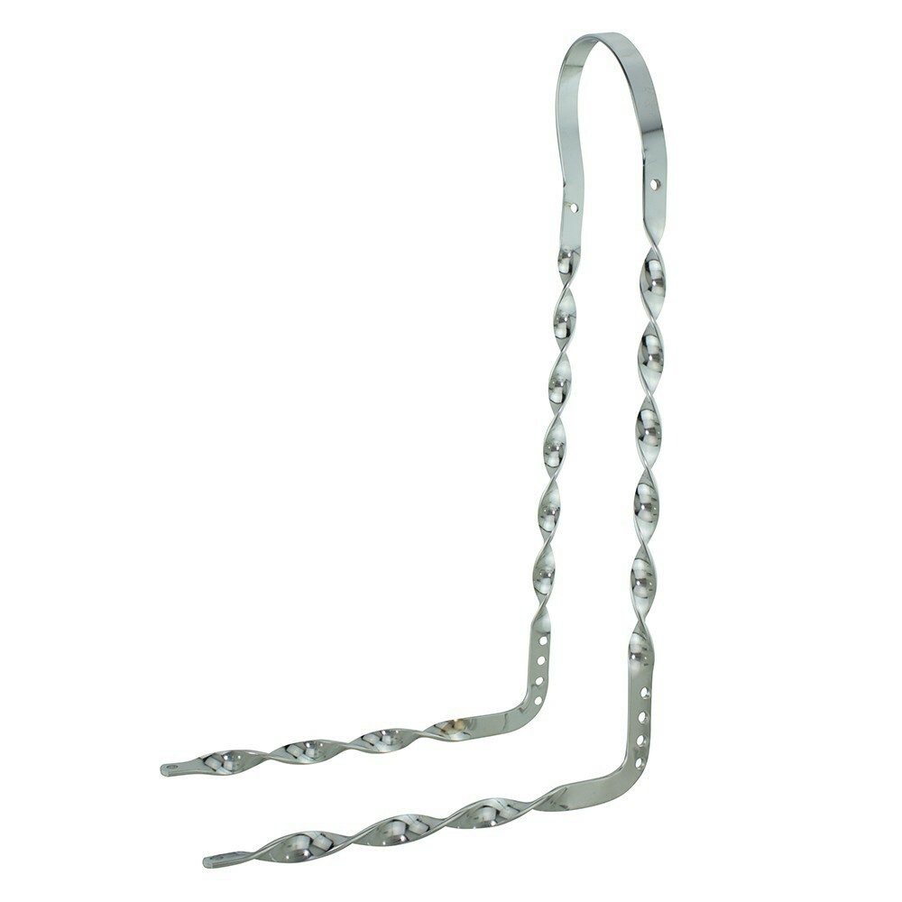 Chrome Lowrider Bicycle Flat Twisted Bent Sissy Bar Chopper Cruiser Bike FOR 26″