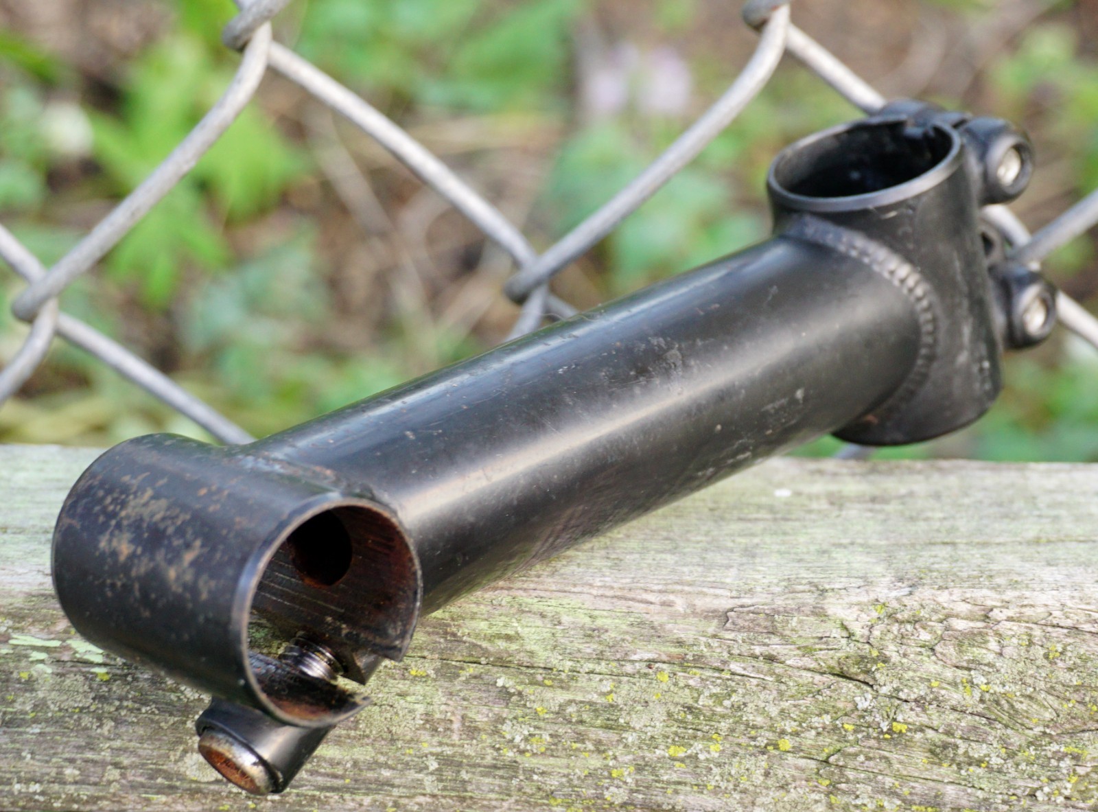 Threadless Stem 1″ Steerer 25.4 Riser 120mm Black Vintage Mountain Bike 1990s