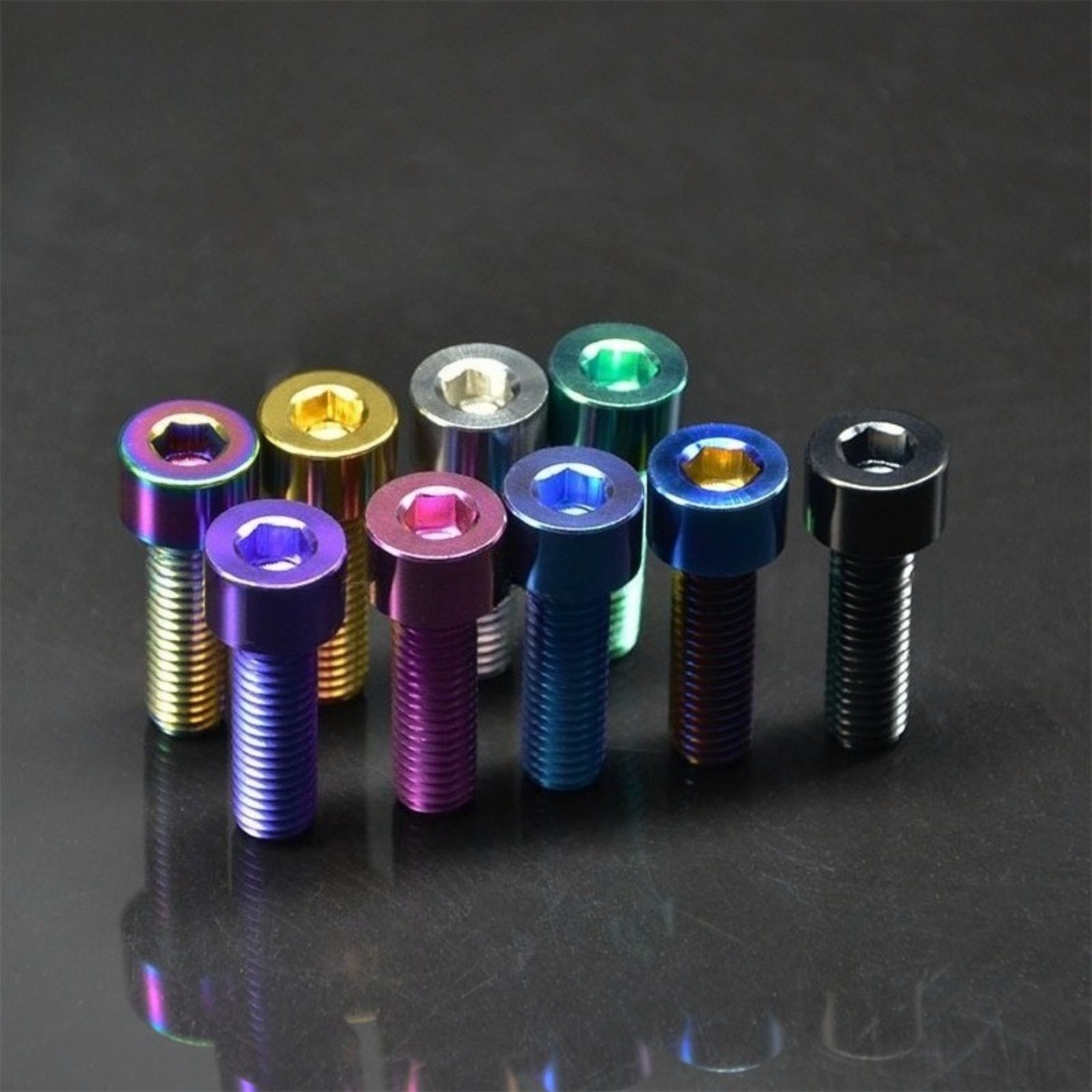 Titanium Bolts M7x20/25/30/32/35/40//43/45/50mm Cap Hex Head Screws Ti Fasteners