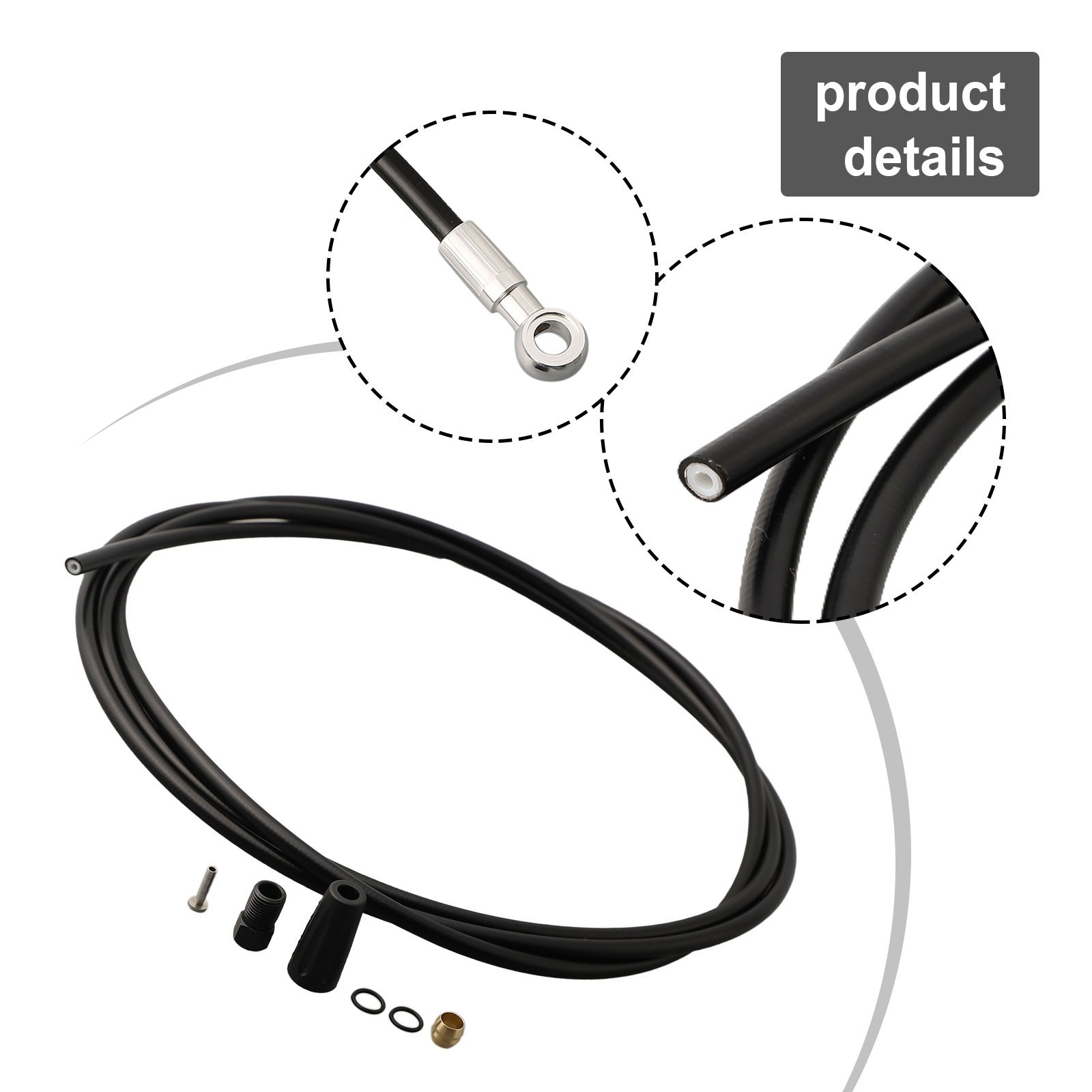 Brake Hose Kit for BH90 Banjo Fitting Calipers For XT M8000 M8020 M8100