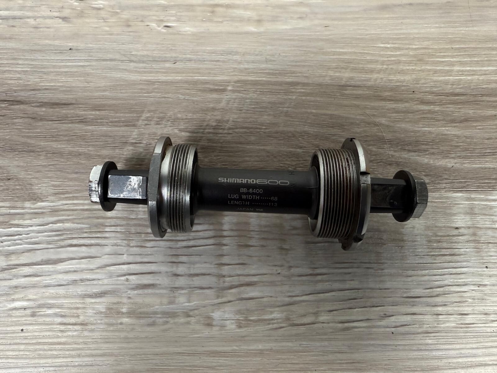 Shimano 600 68mm x 113mm BB-6400 Road Bottom Bracket – English A2