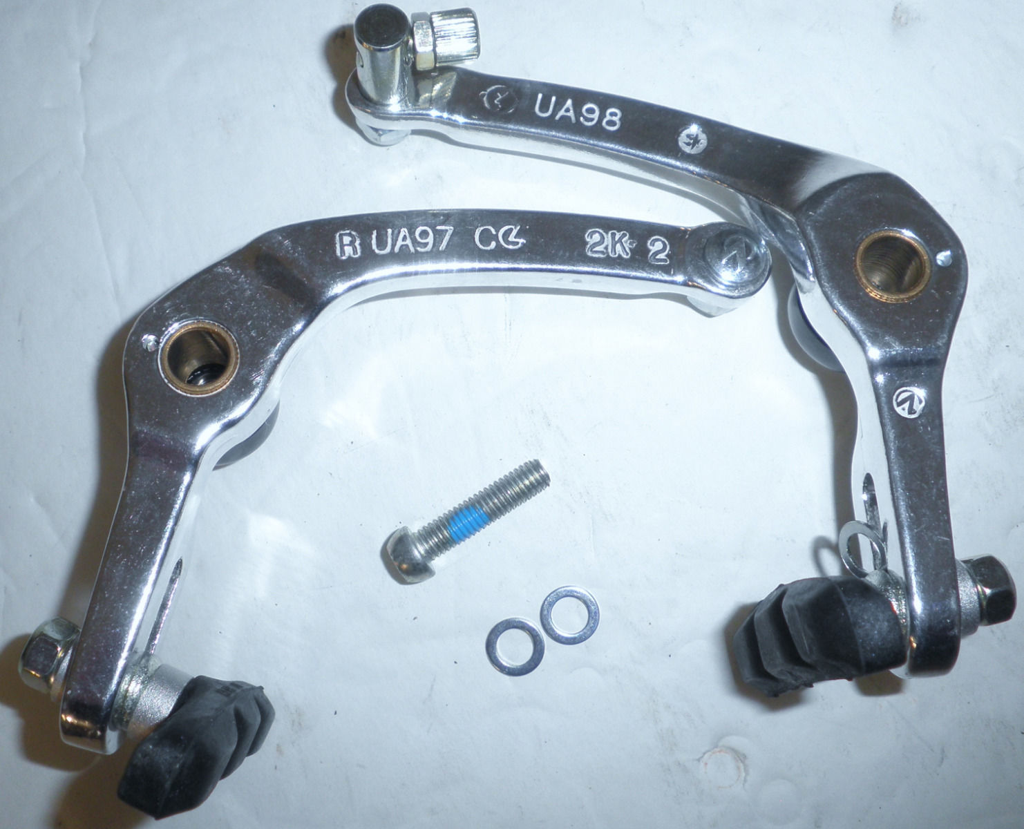 SILVER «CHROME» BICYCLE CANTILEVER BRAKE BIKE PARTS 287