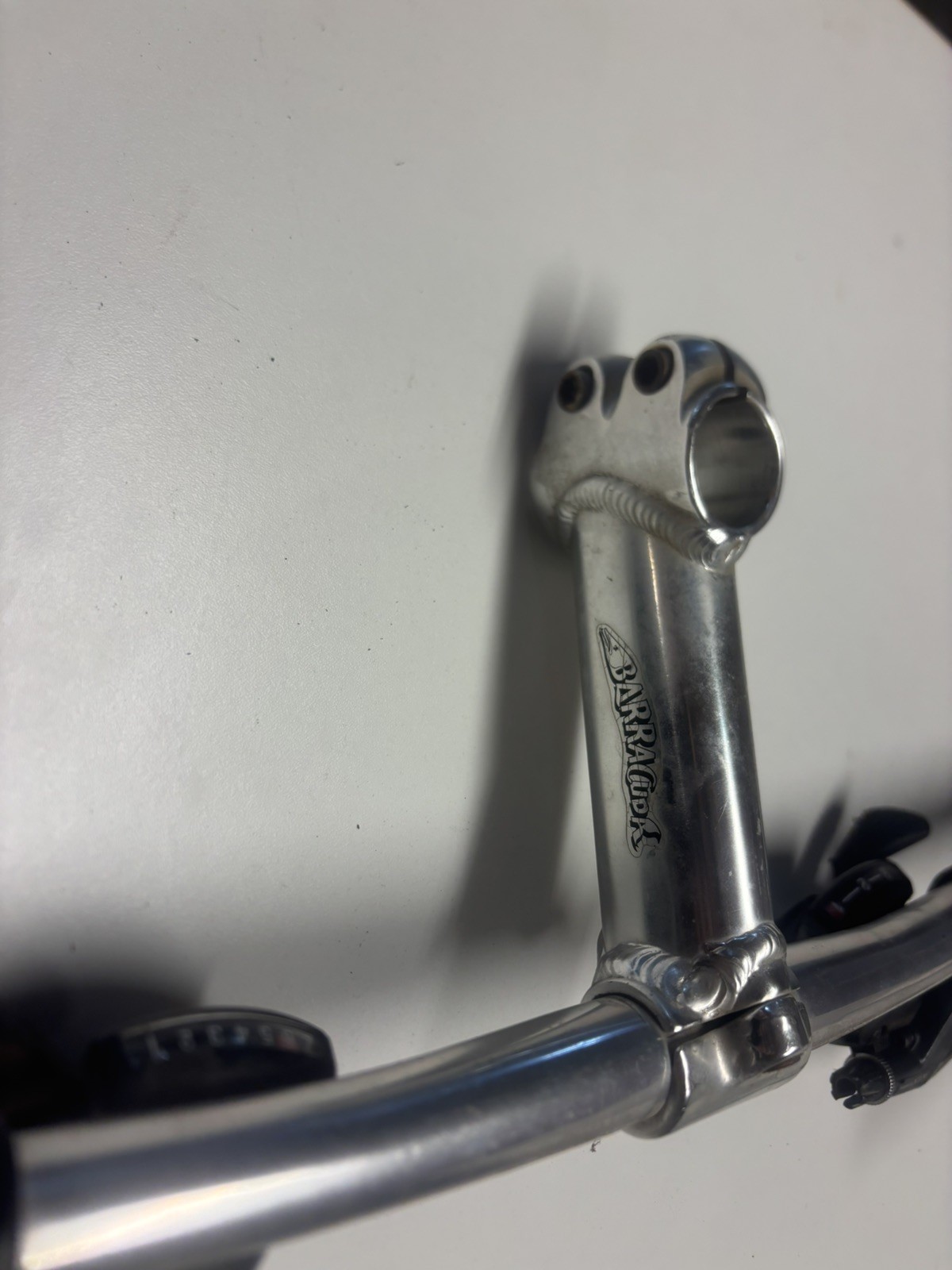 Vintage Barracuda Mountain Handlebar Onza Grips Silver Stem Shifters 90s MTB