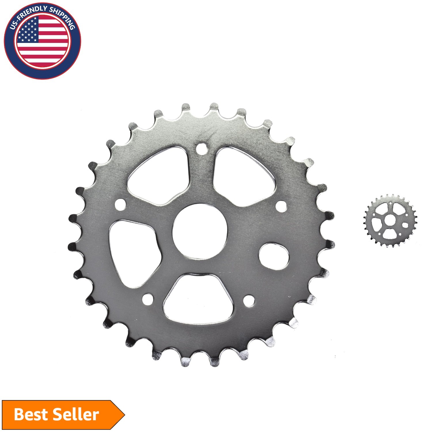 Elegant 1-Piece Chainring – Durable Alloy Steel for Bicycling Excellence