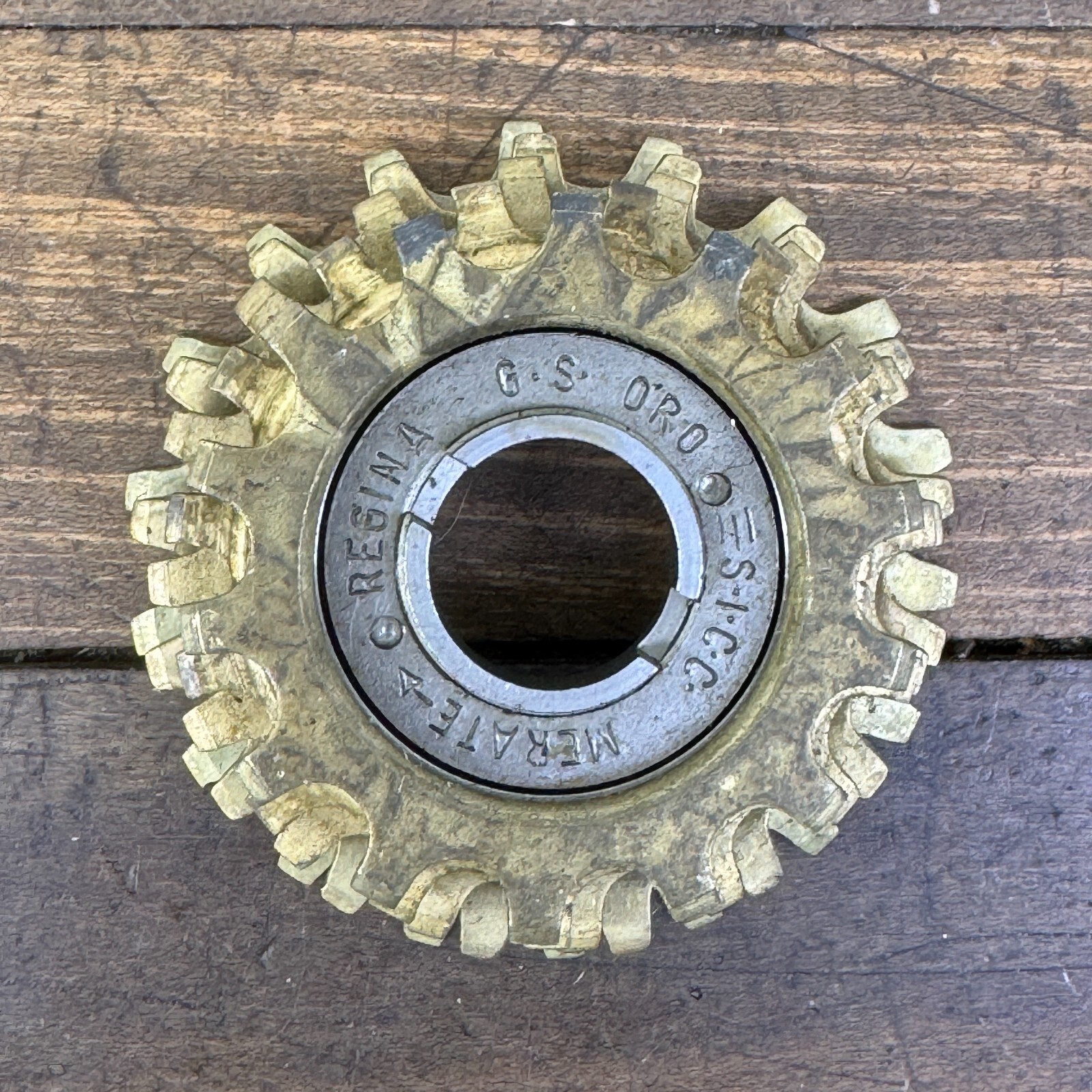Vintage Regina GS Oro Freewheel French Thread 18 Tooth 5 Speed 14 Tooth Gold