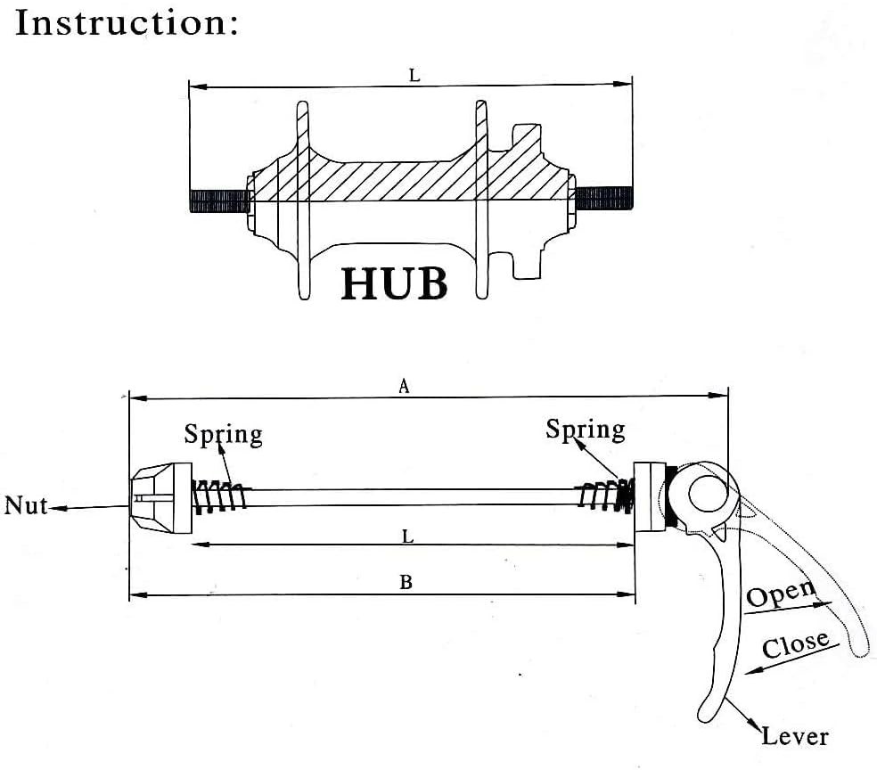 Iron Quick Release Axle Set for Mountain and Road Bikes – Lightweight & Reliable