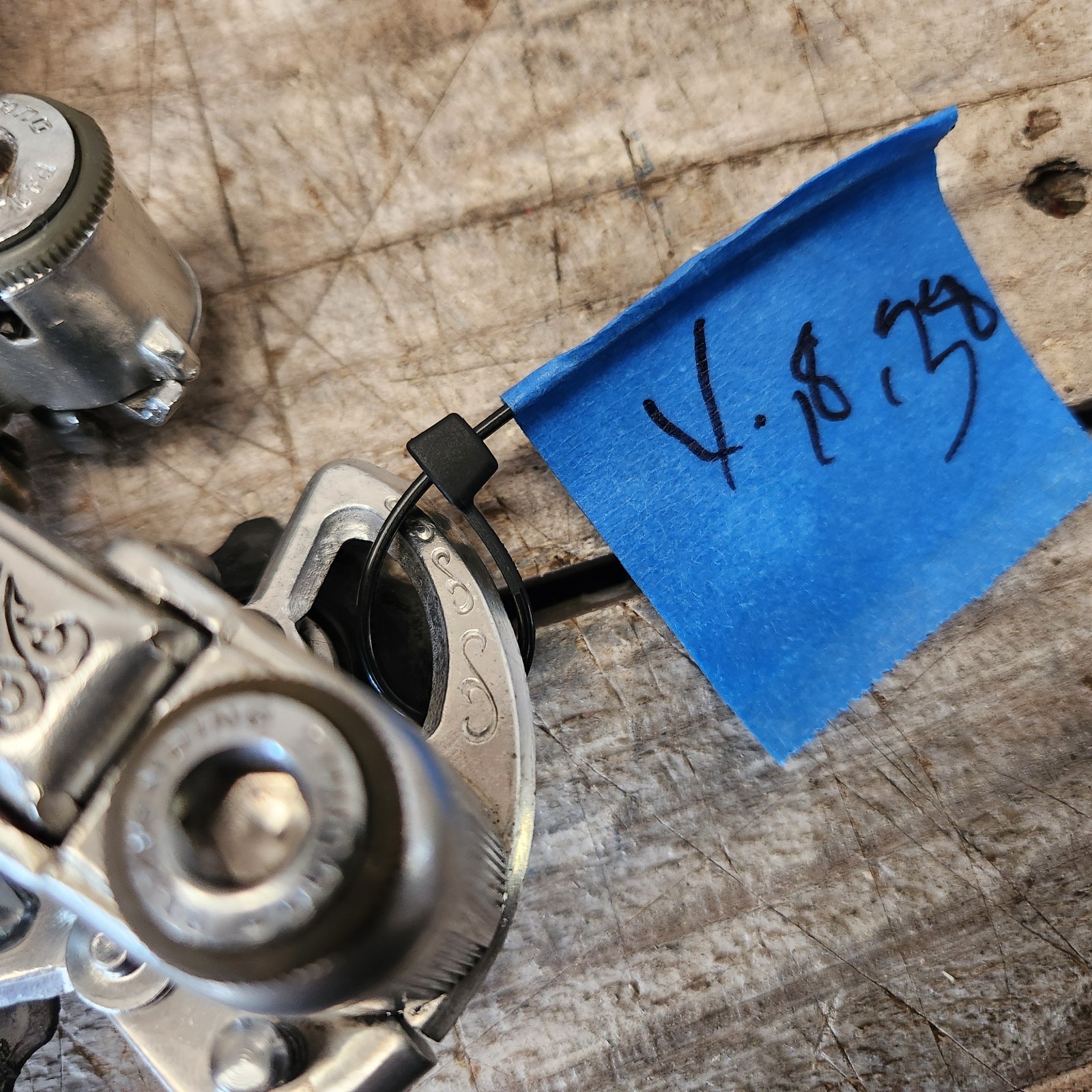 197os Shimano 600 Arabesque Rear Derailleur Short Cage Bolt-On Japan Race