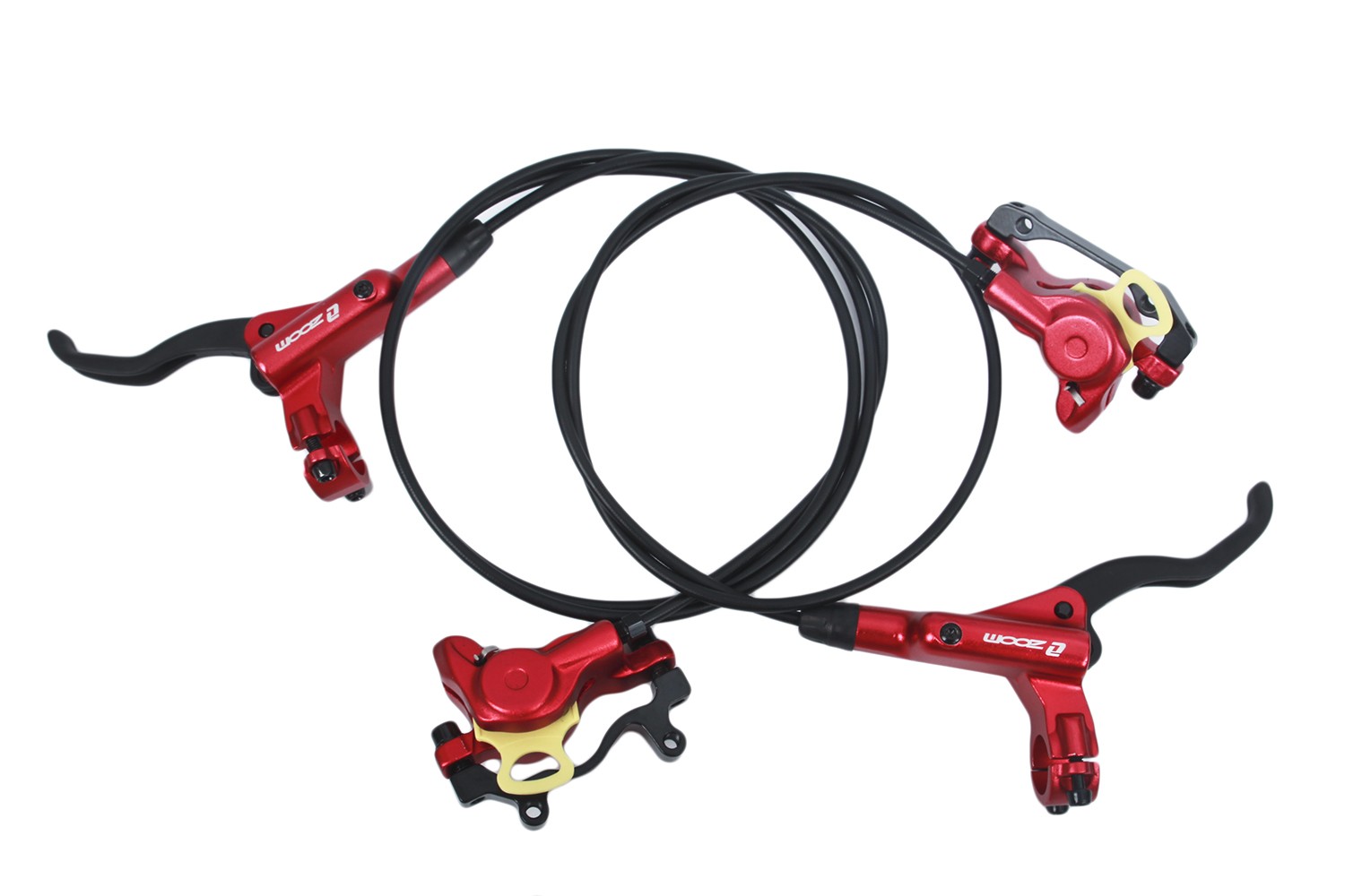 ZOOM HB875 MTB Hydraulic Disc Brake Set Left Front Right Rear 6 Colors Available