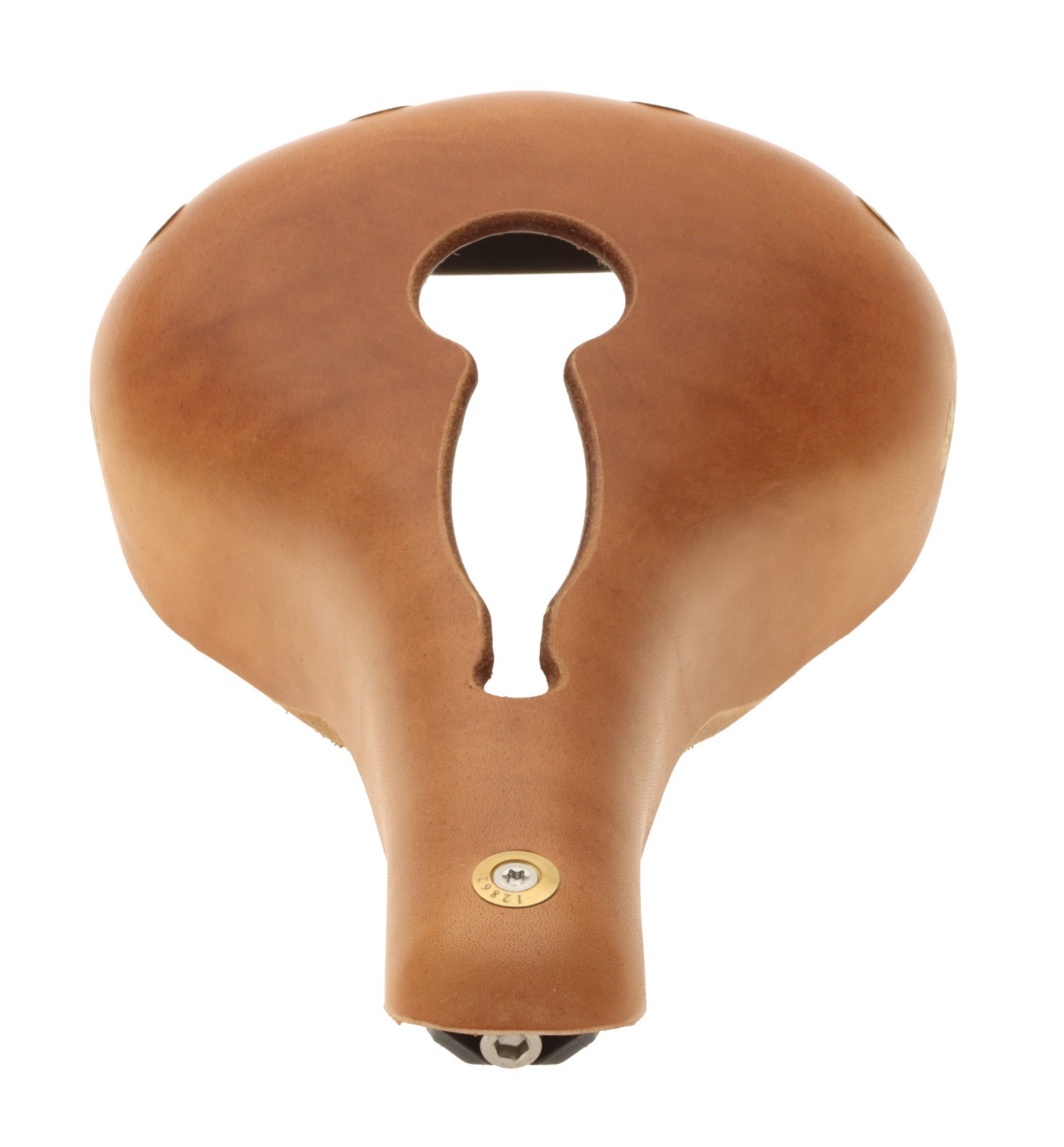 Gilles Berthoud Agnel Open Saddle Titanium Rails Hard Leather Natural NEW NOS
