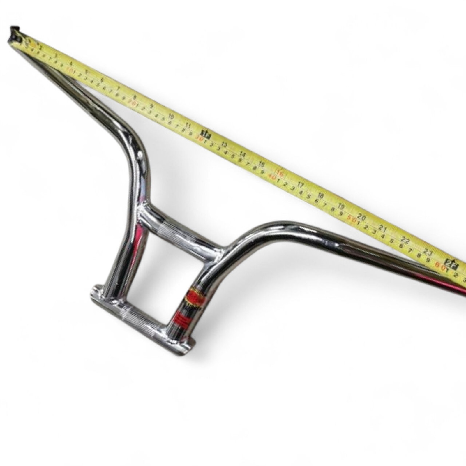BMX Handlebar Crazy Fish Old School Freestyle Chrome Hi-Ten Steel 1″