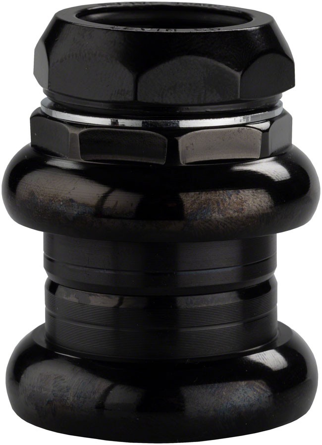 Tange-Seiki Levin CDS 1″ Threaded Headset: 26.4mm Crown Race Black