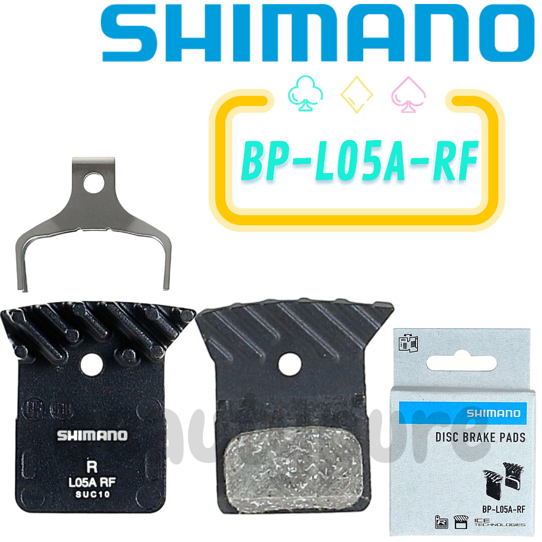 New IN Box Shimano Resin Brake Pads L05A with Cooling Fin & Spring