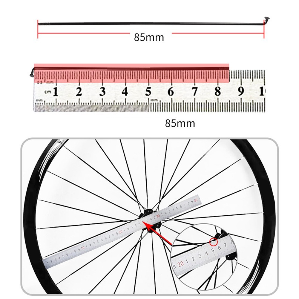 For 275MM Steel Spokes and Nipples for For 27 5 Bikes Replacement Set 24PCS