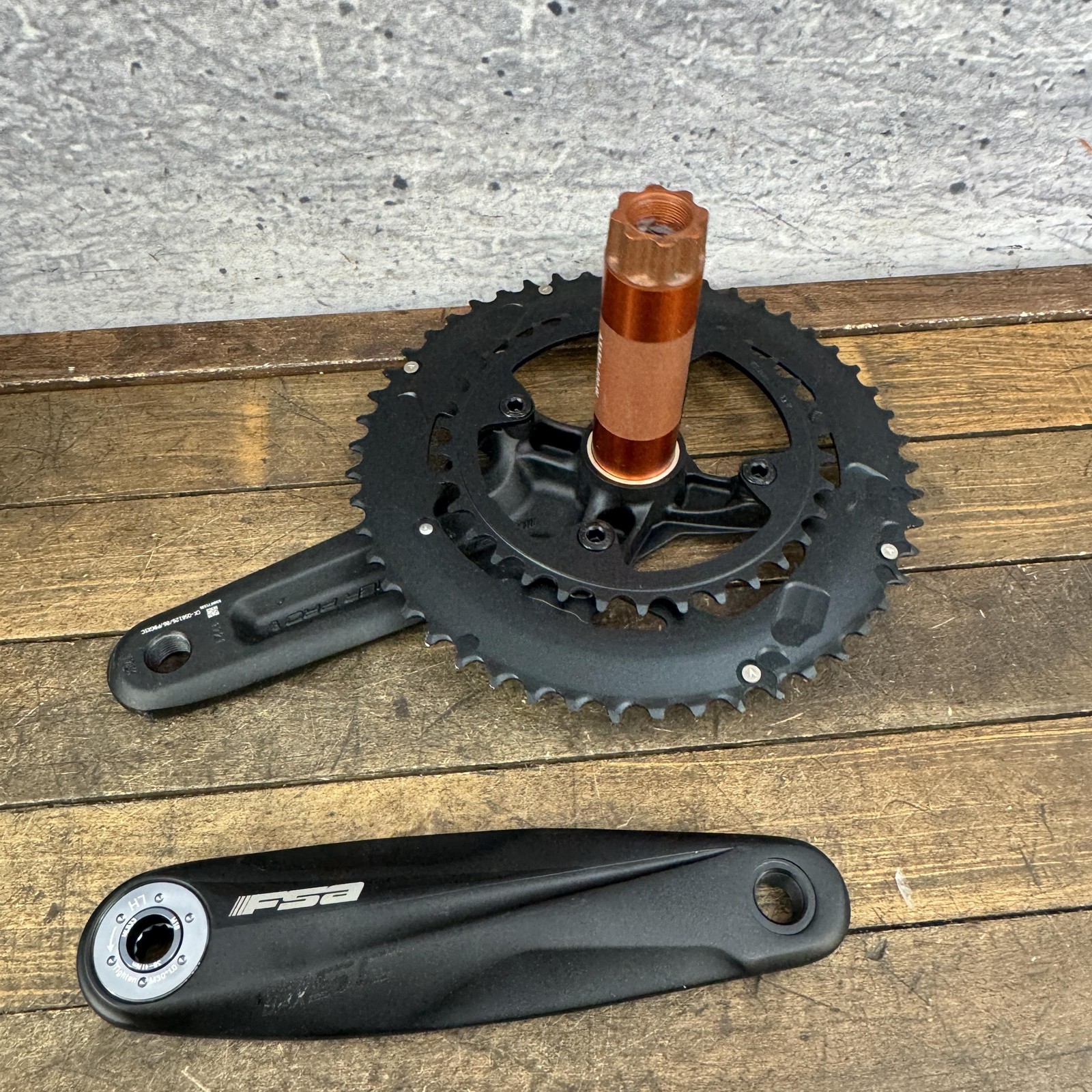 FSA PowerBox SC Gossamer Pro Power Meter Crankset 170mm 50/34T 386EVO Road Black