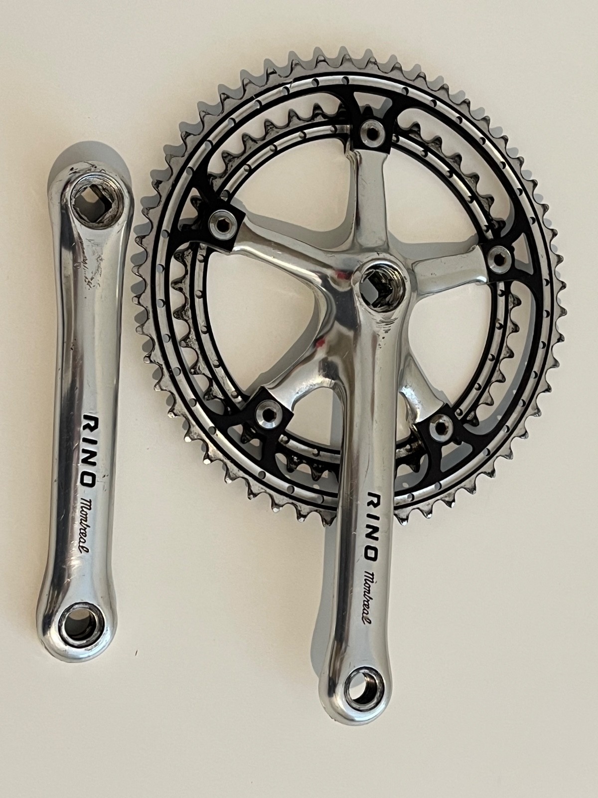 Rino Montreal vintage bicycle crankset 52/42 172.5